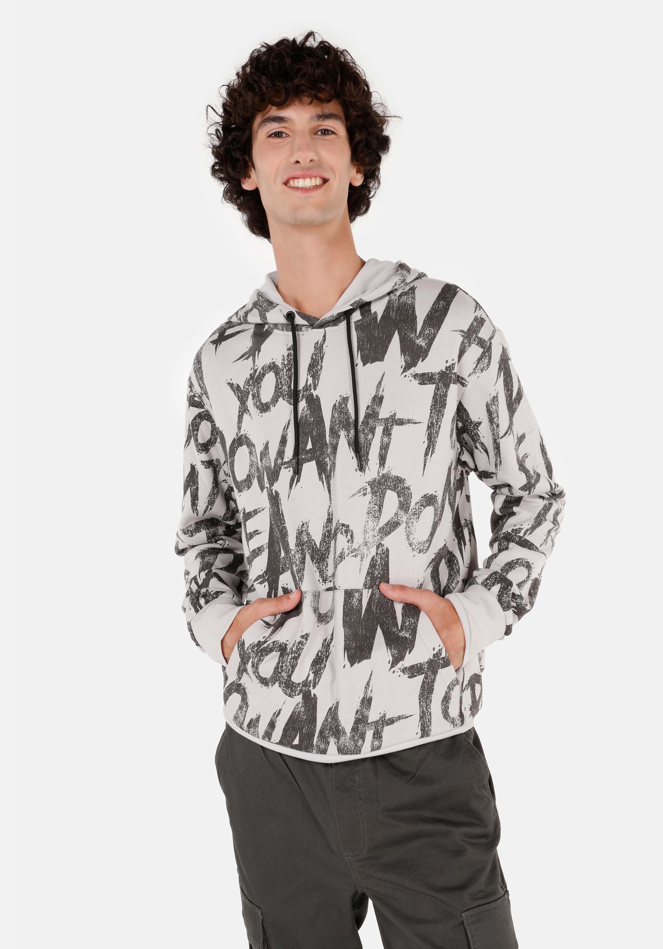 Regular Fit   Erkek Gri Sweatshirt