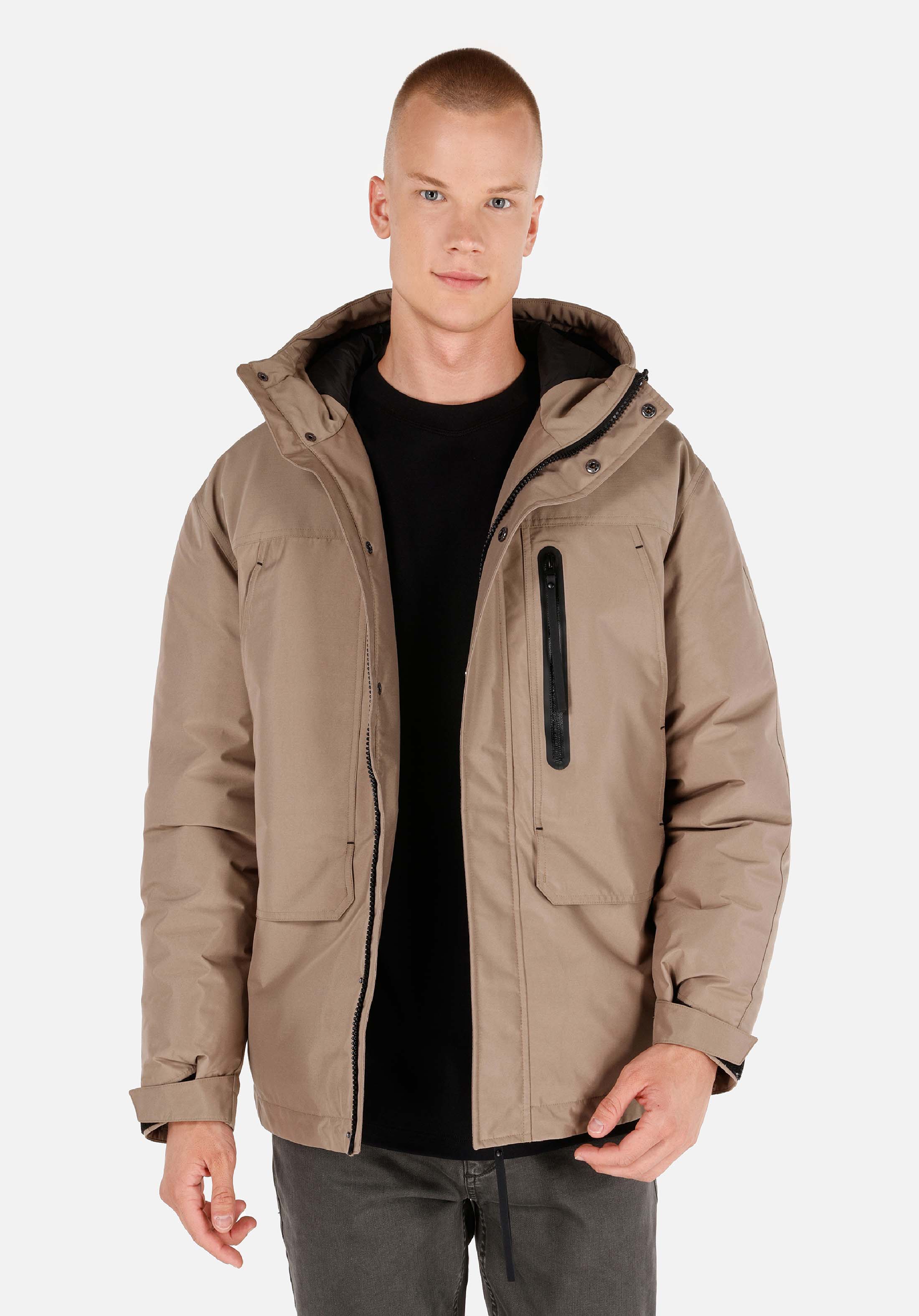 Regular Fit     Erkek Bej Mont