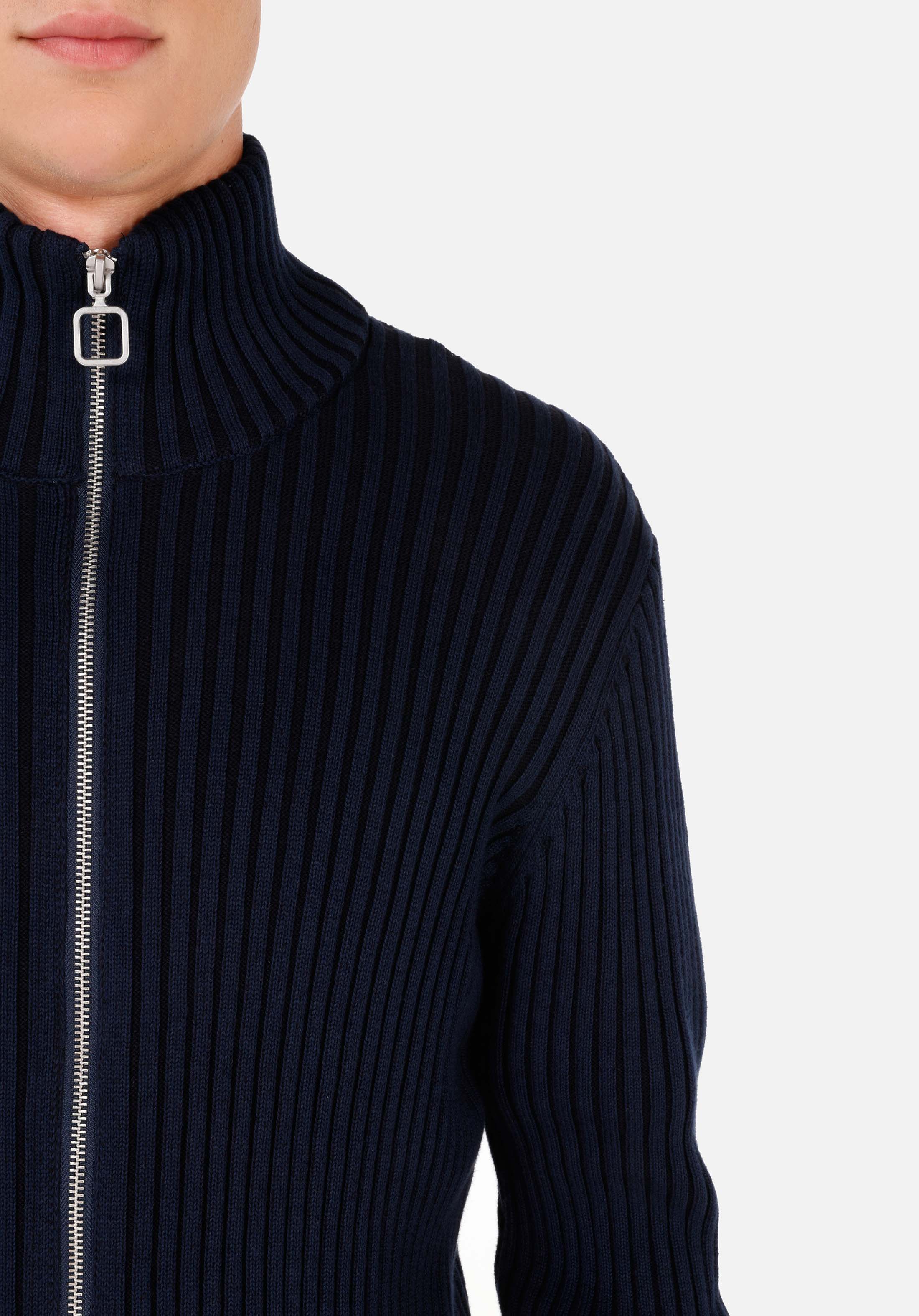 Slim Fit   Erkek Lacivert Hırka