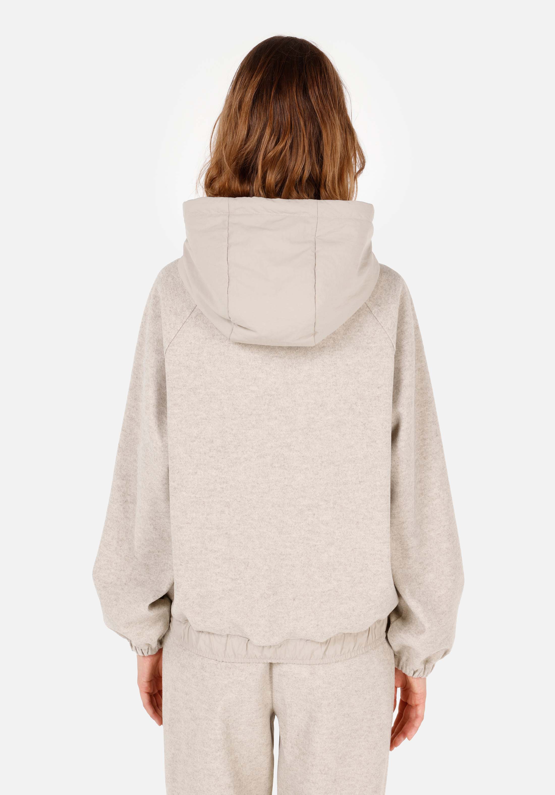 Regular Fit Kapüşonlu  Kadın Gri Sweatshirt