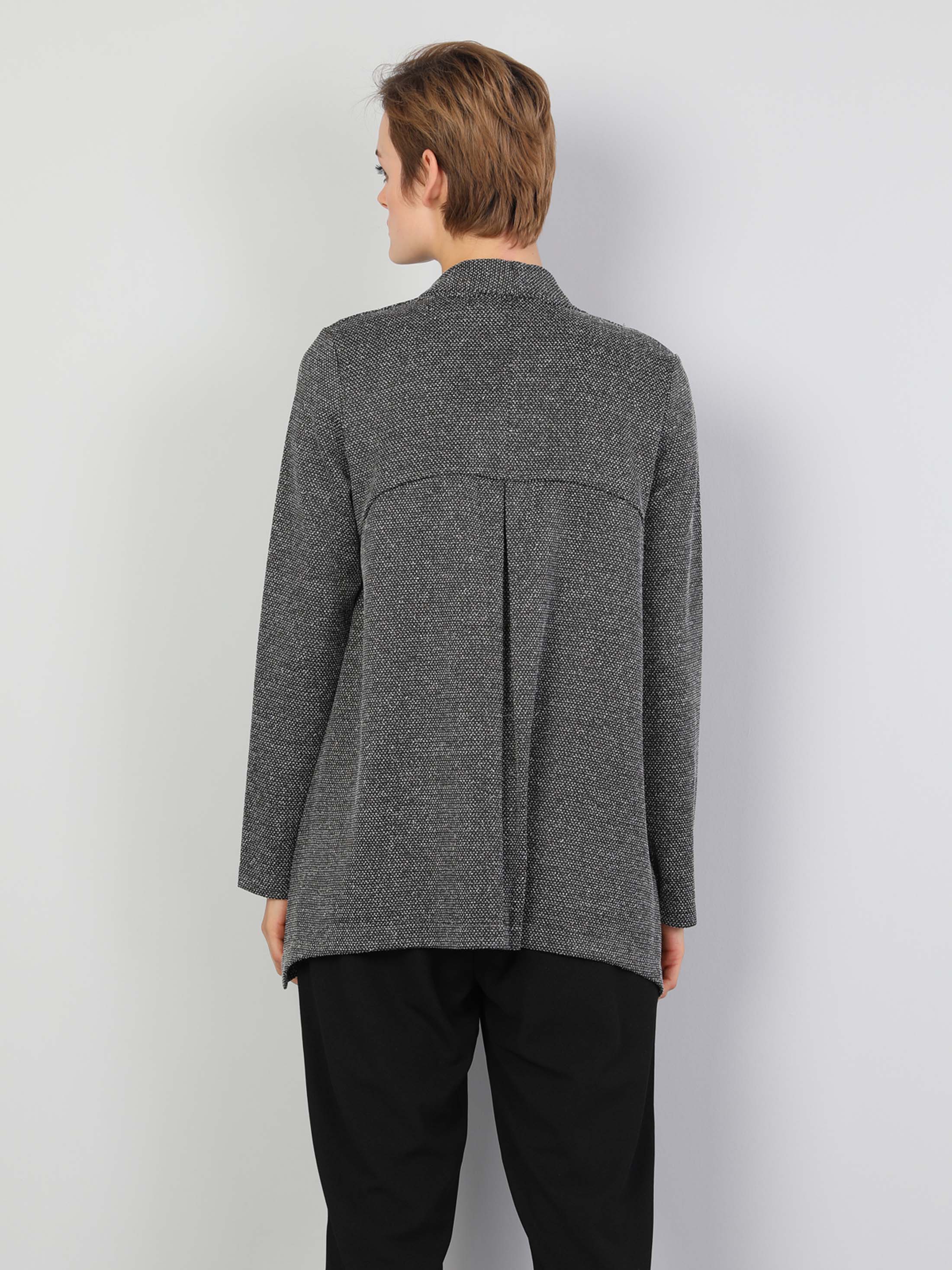 Regular Fit    Kadın Siyah Ceket