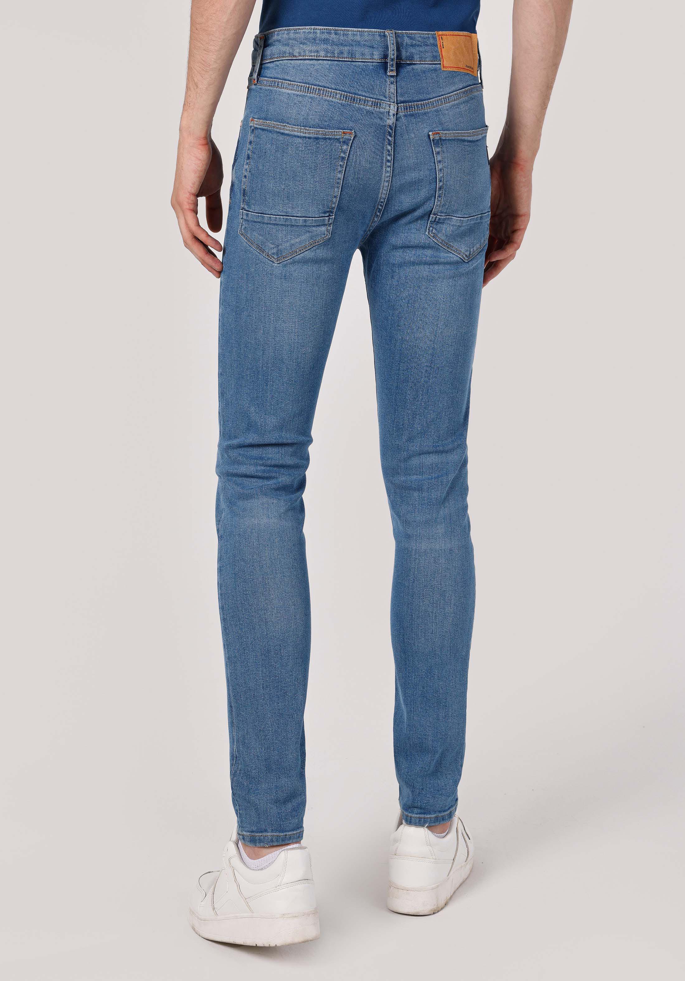 Skinny Fit   Erkek İndigo Jean Pantolon