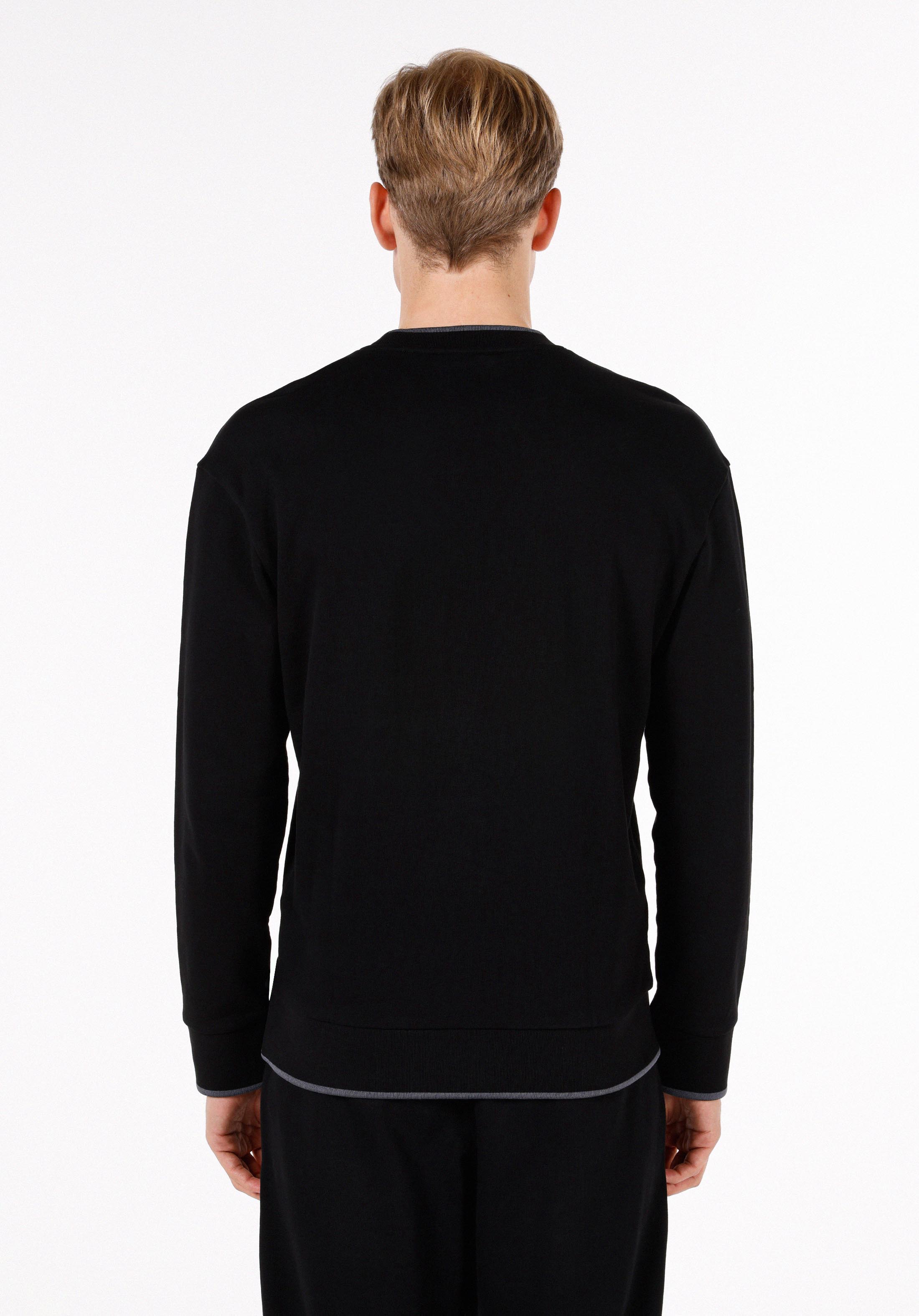 Comfort Fit   Erkek Siyah Sweatshirt