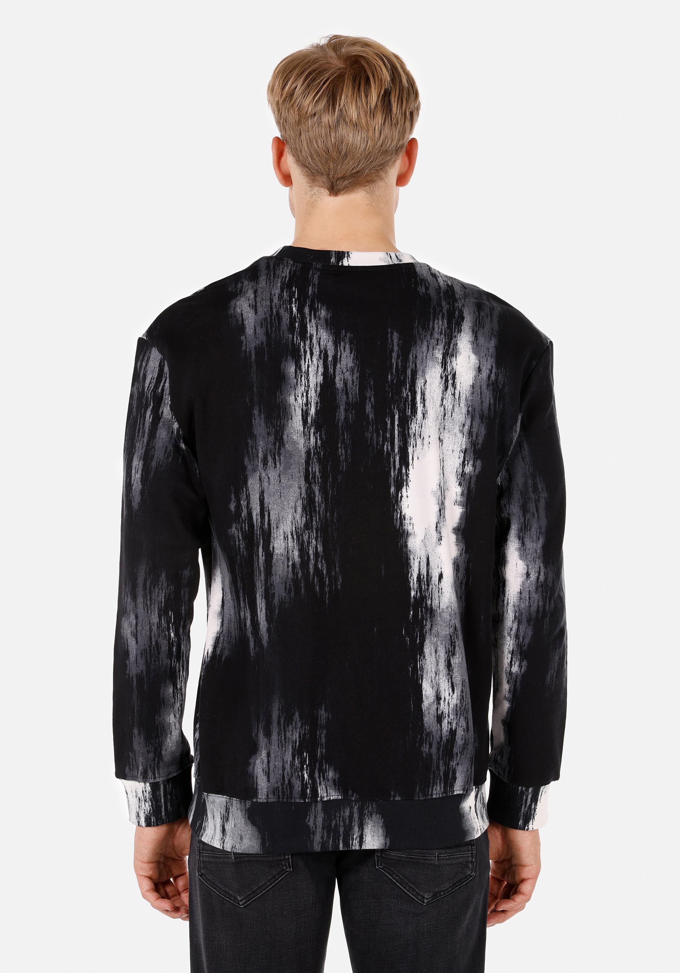 Comfort Fit   Erkek Siyah Sweatshirt