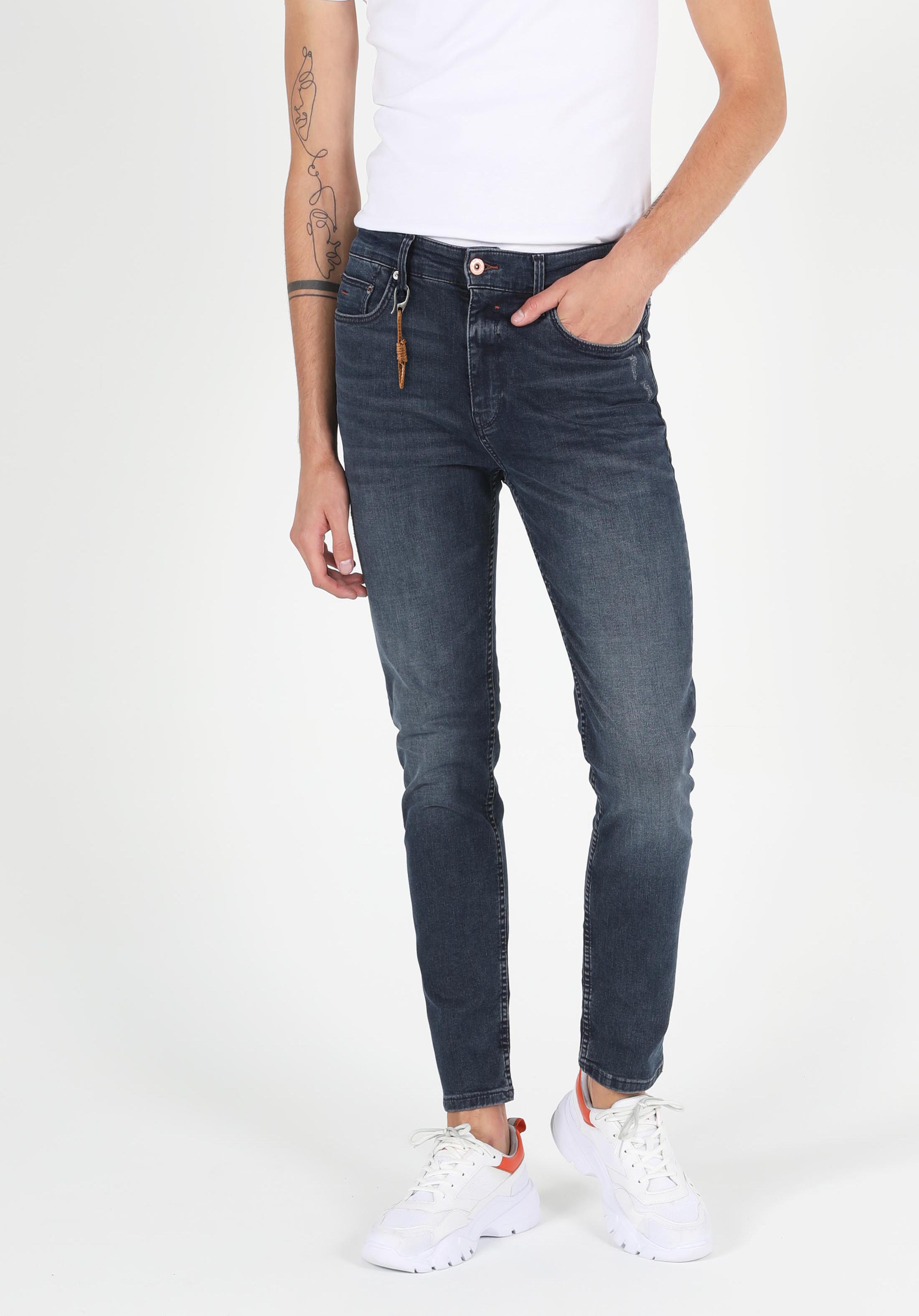 035 Ryan Yüksek Bel Dar Paça Skinny Fit Jean Erkek Jean Pantolon