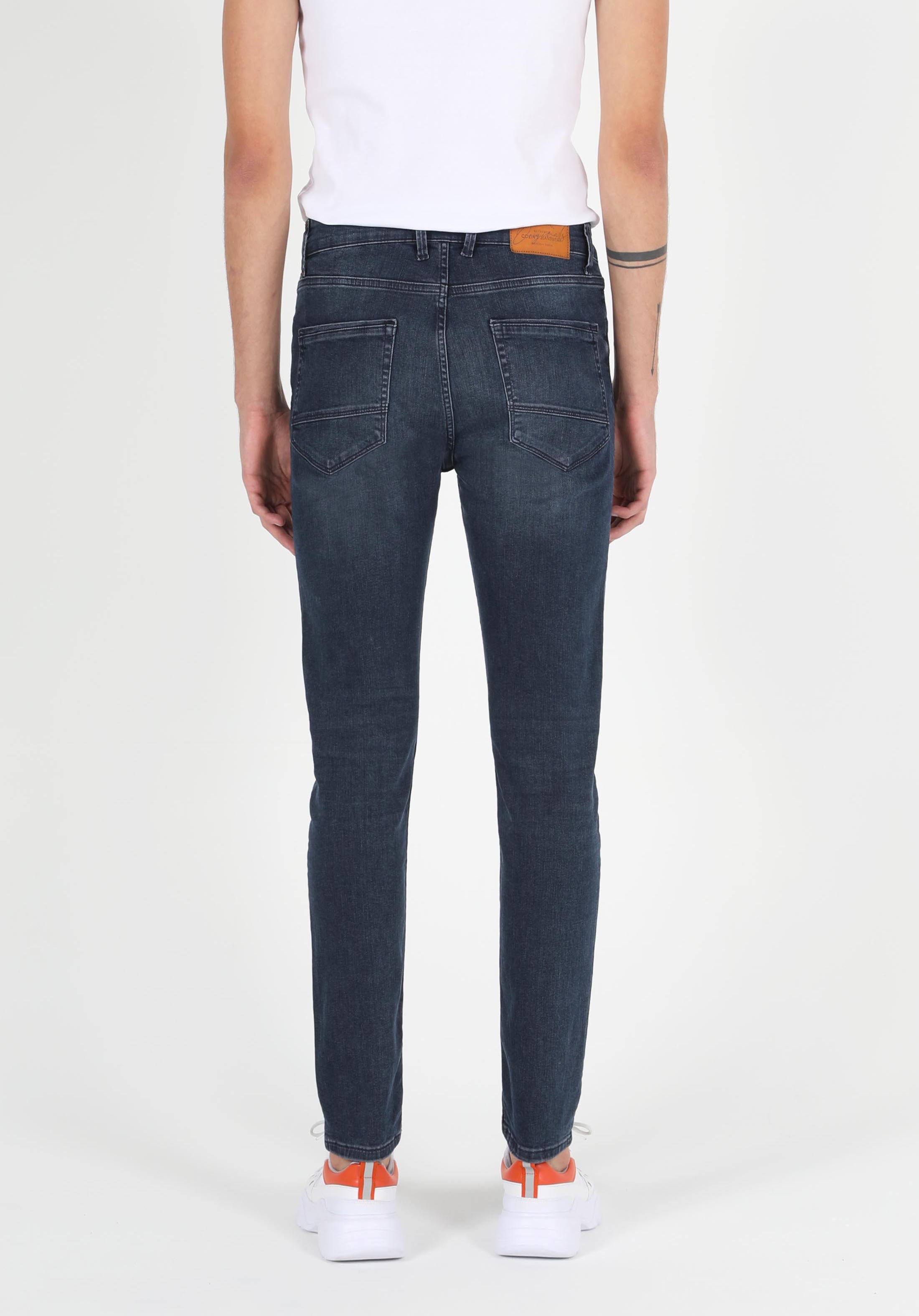 035 Ryan Yüksek Bel Dar Paça Skinny Fit Jean Erkek Jean Pantolon