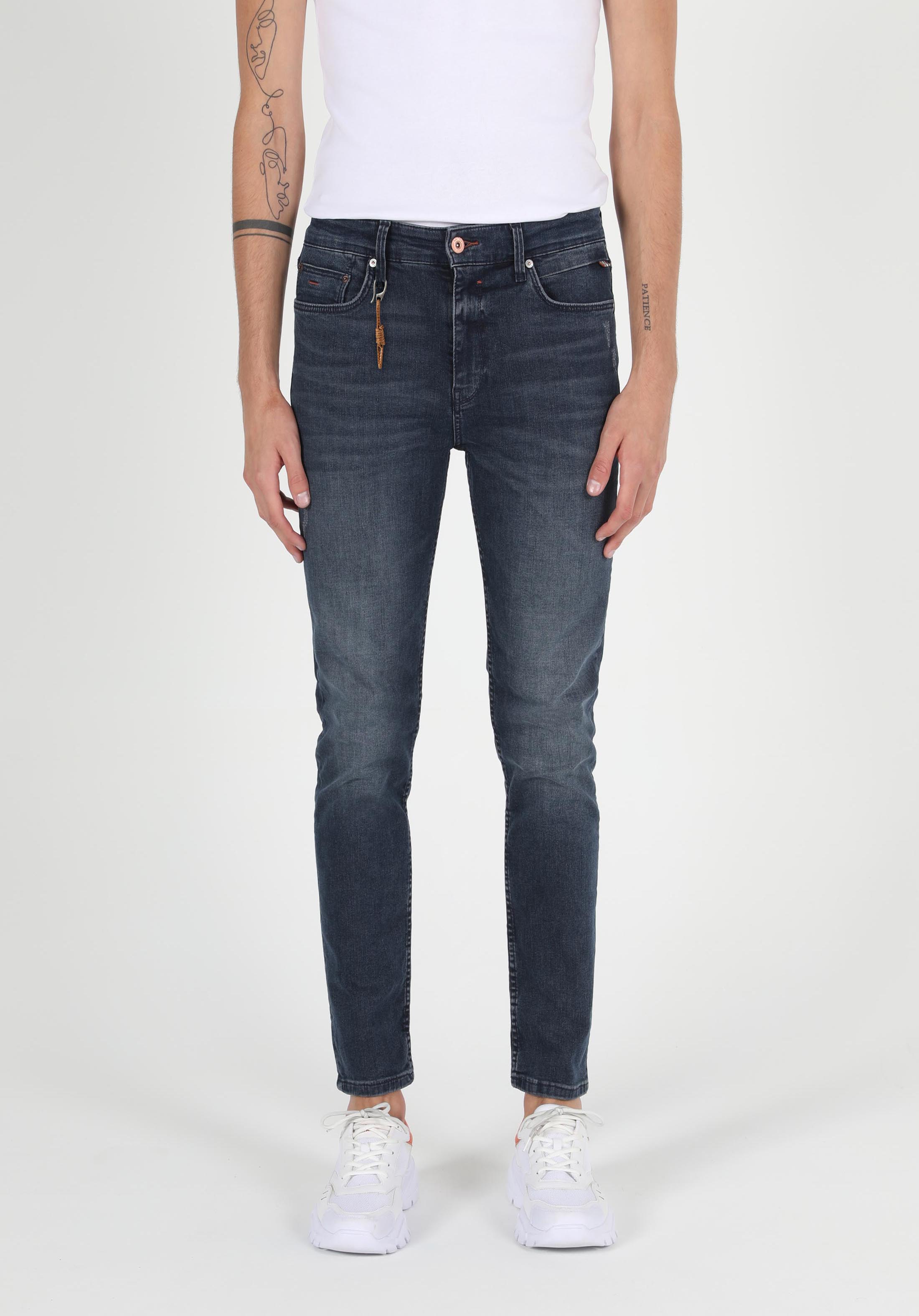 035 Ryan Yüksek Bel Dar Paça Skinny Fit Jean Erkek Jean Pantolon