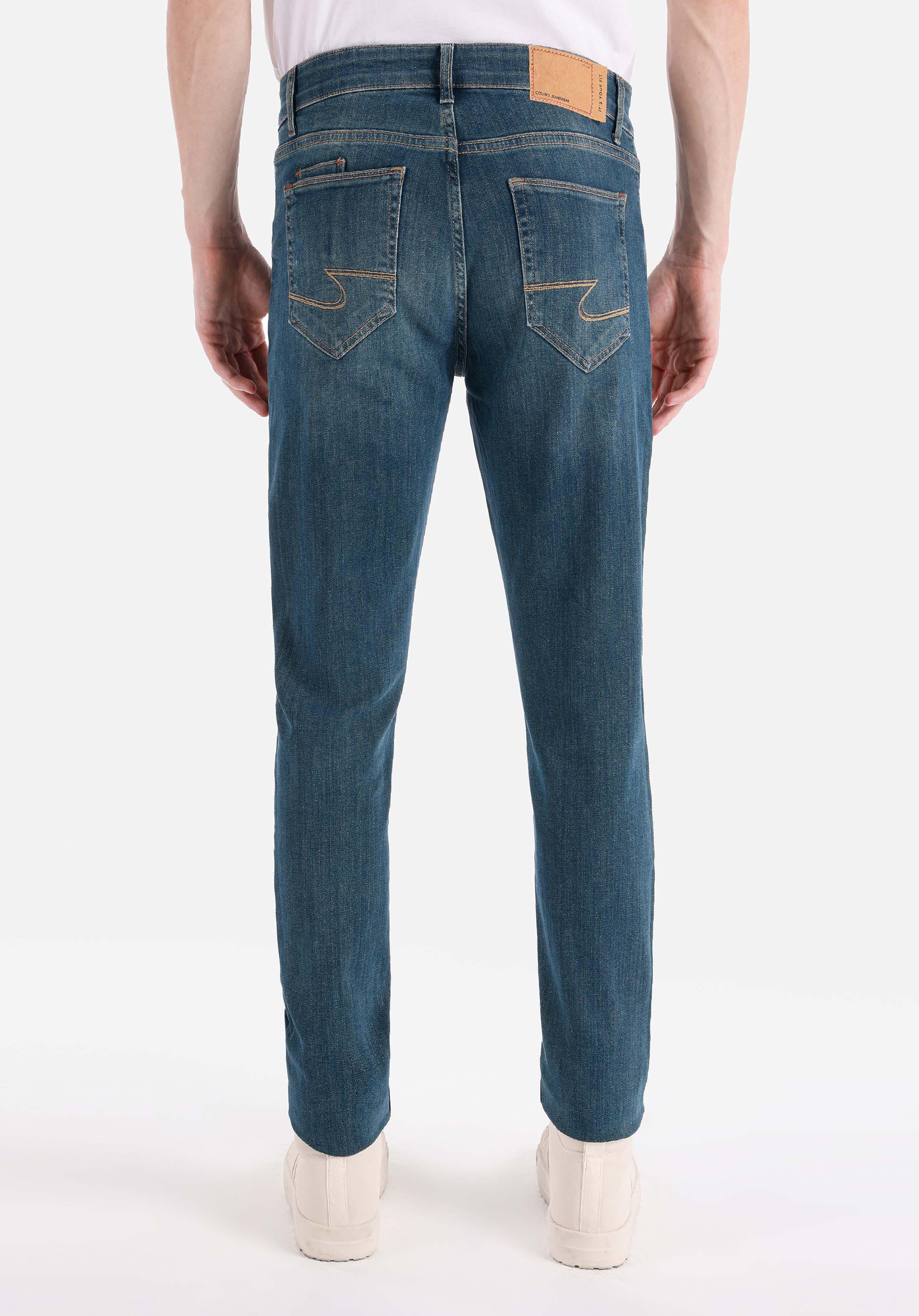 Slim Fit Düşük Bel Dar Paça Erkek İndigo Jean Pantolon