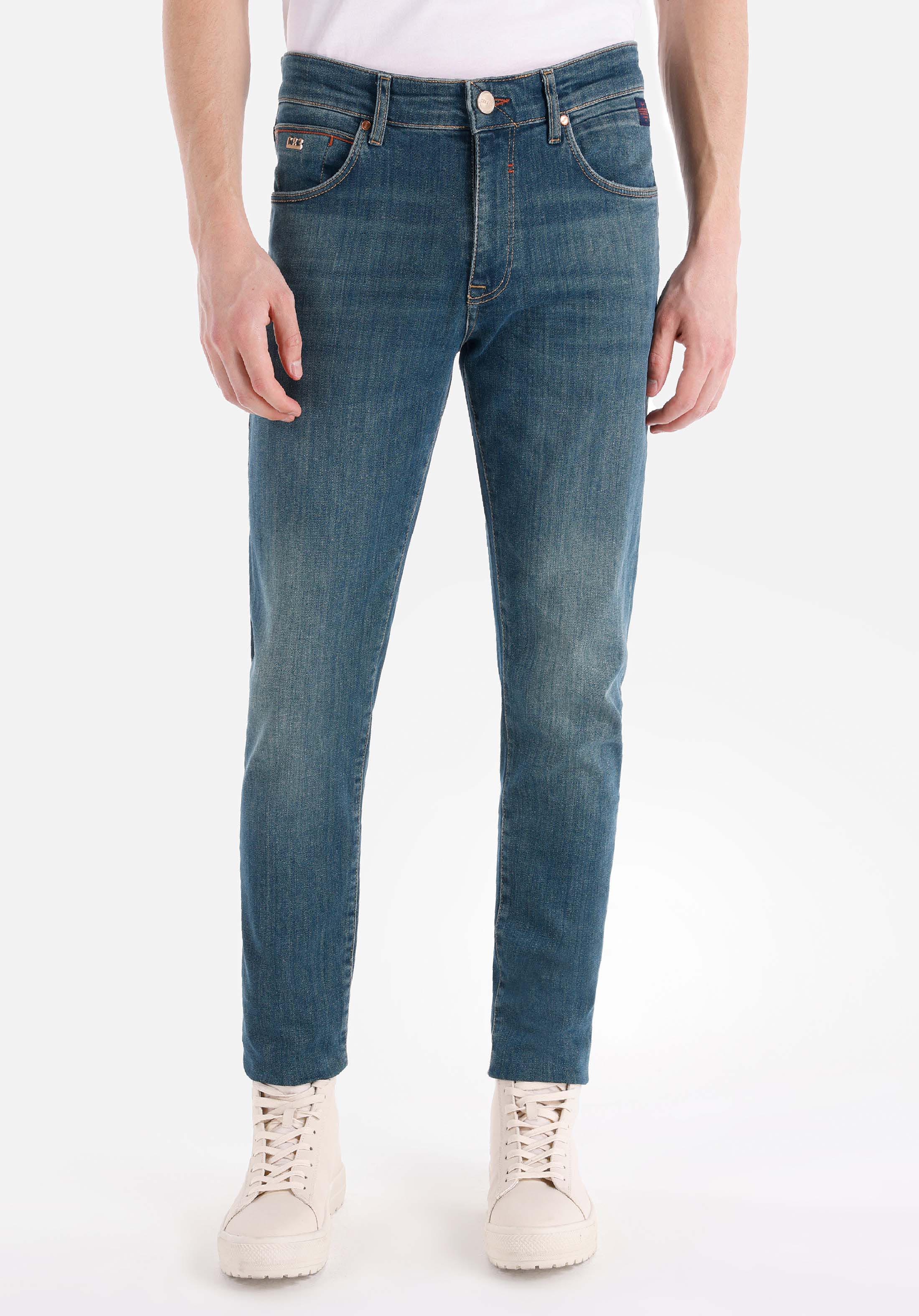Slim Fit Düşük Bel Dar Paça Erkek İndigo Jean Pantolon