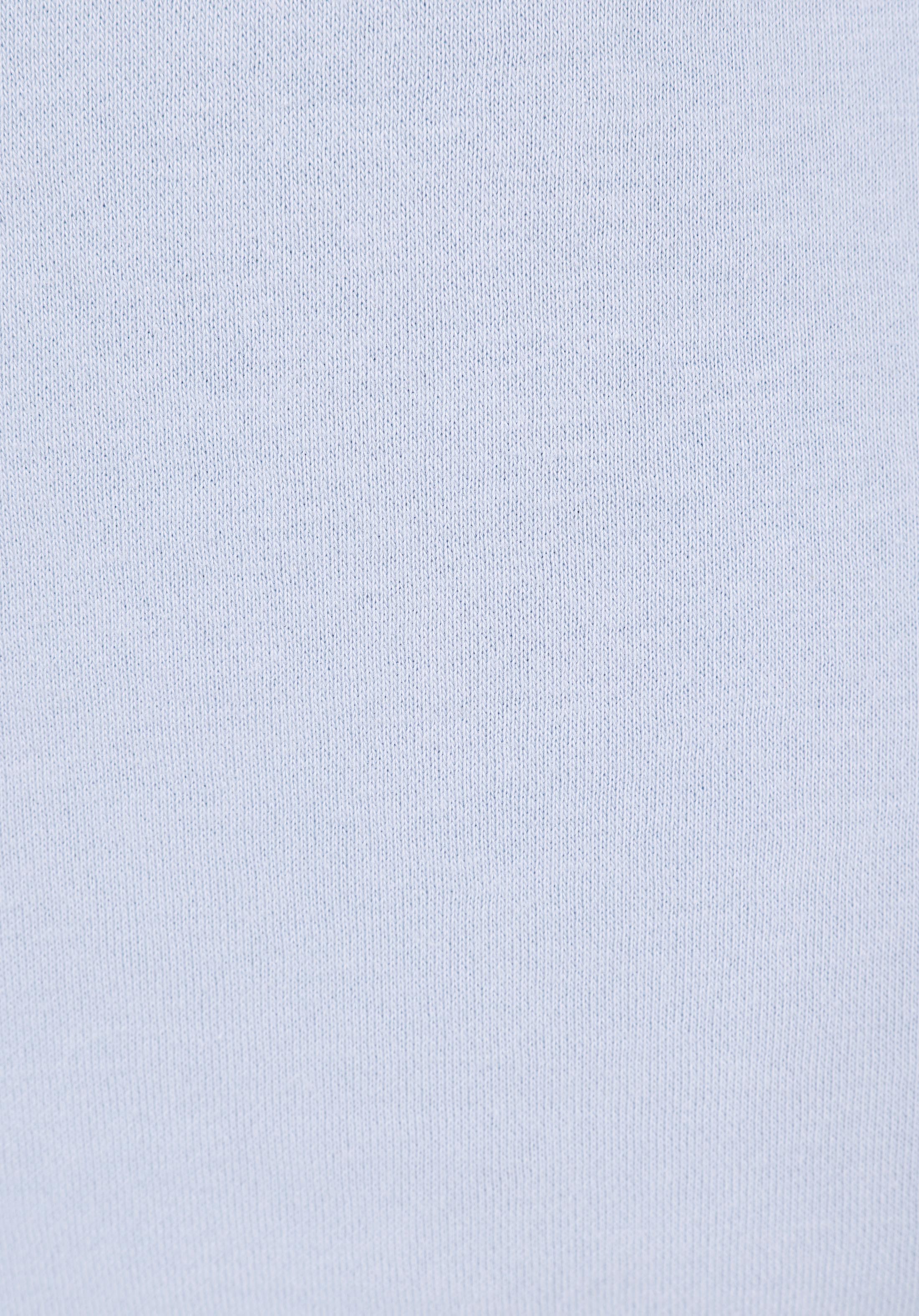 Regular Fit Kapüşonlu Baskılı Kadın Mavi Sweatshirt