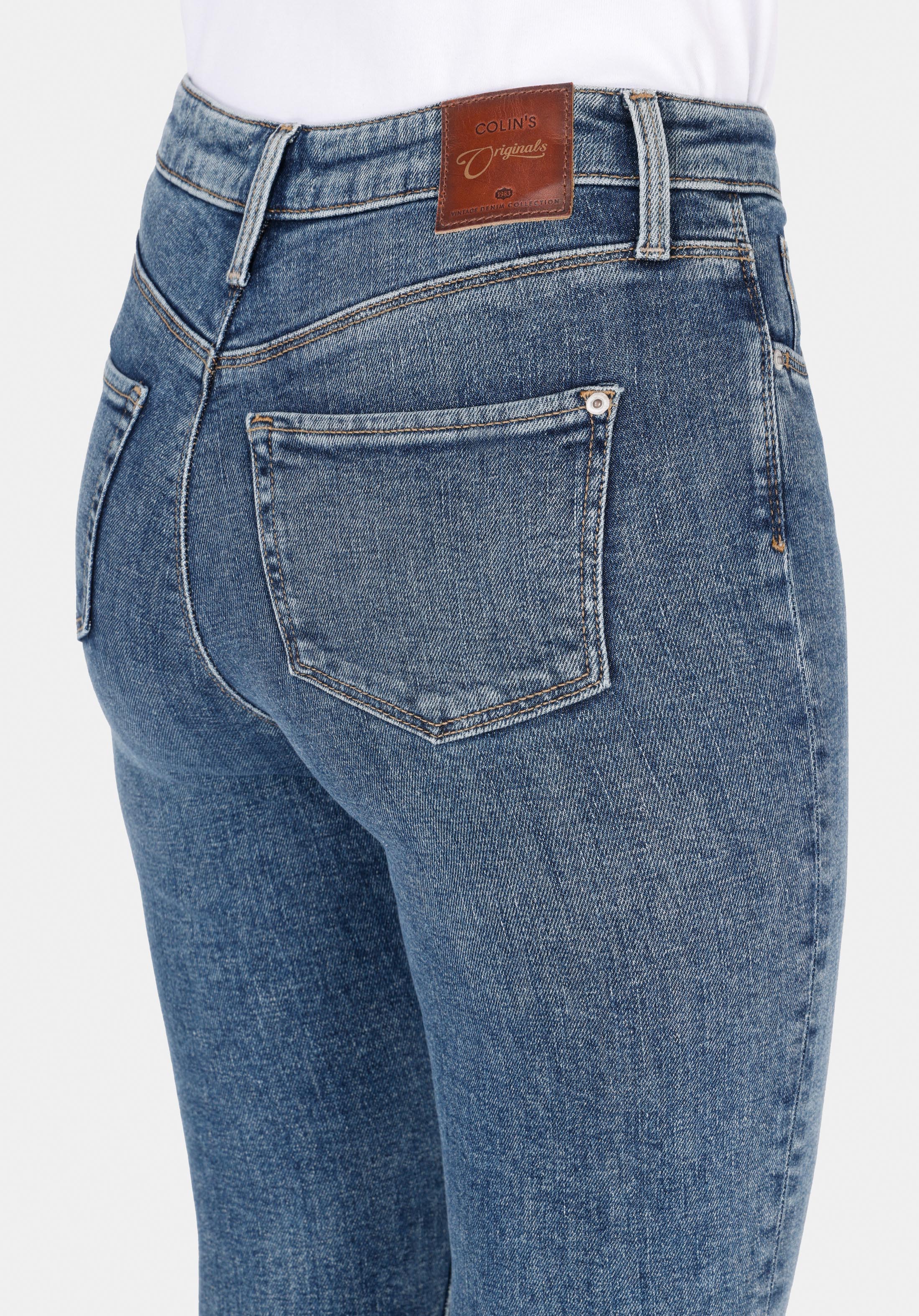 Skinny Fit   Kadın İndigo Jean Pantolon