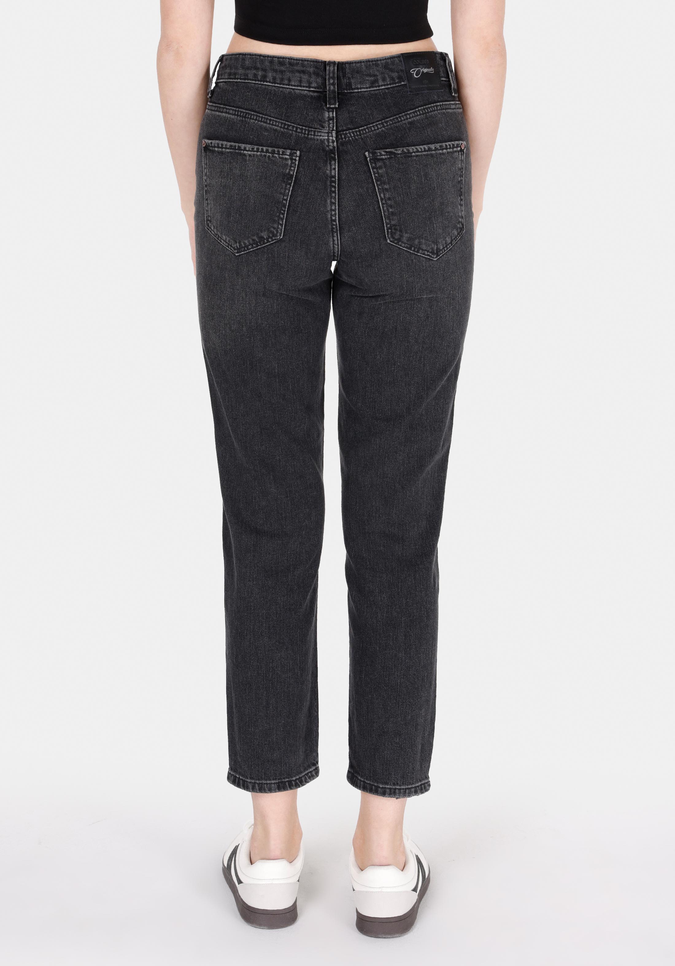 Mom Fit   Kadın Siyah Jean Pantolon