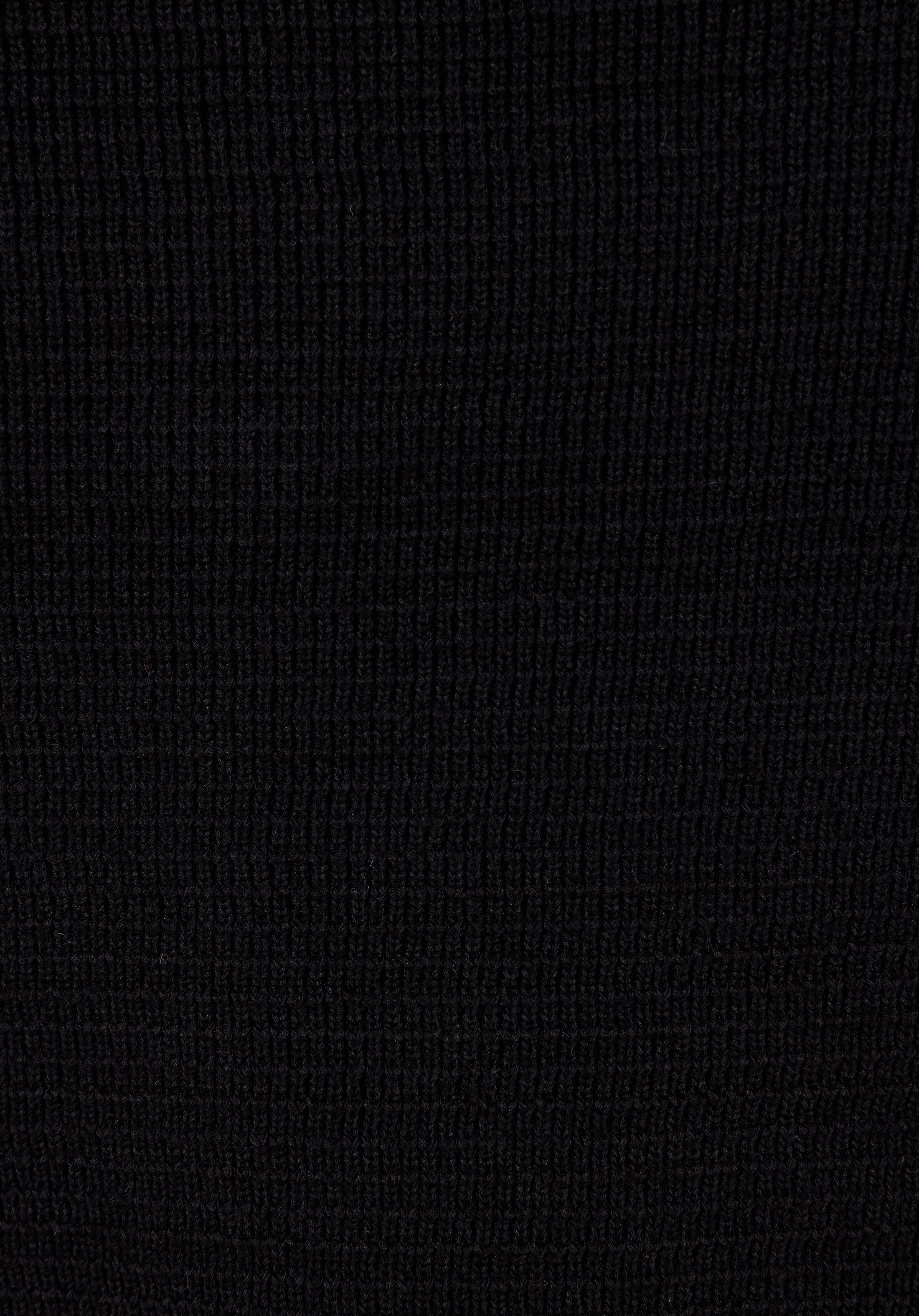 Regular Fit Turtle Neck Düz Erkek Siyah Kazak