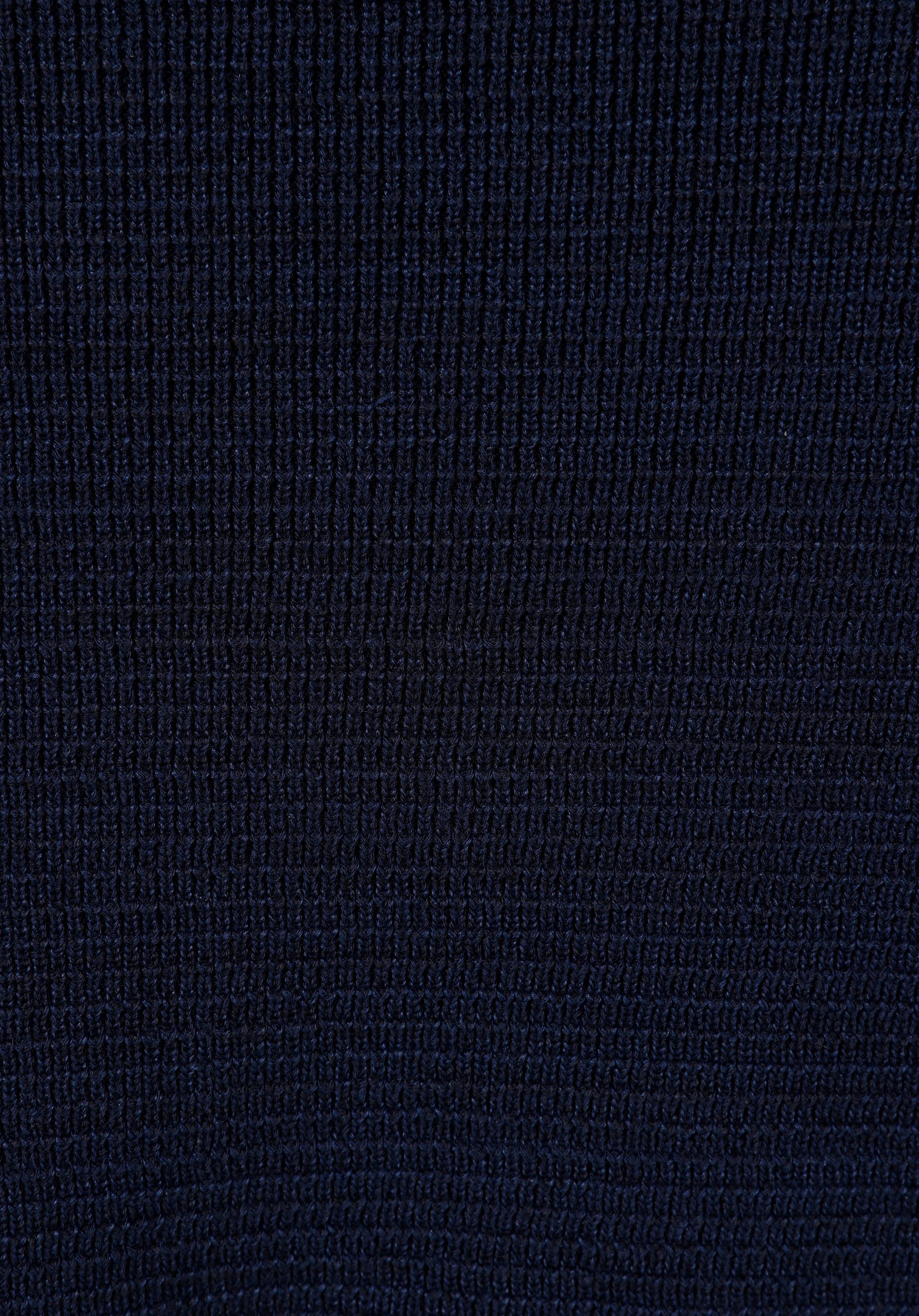 Regular Fit Turtle Neck Düz Erkek Lacivert Kazak