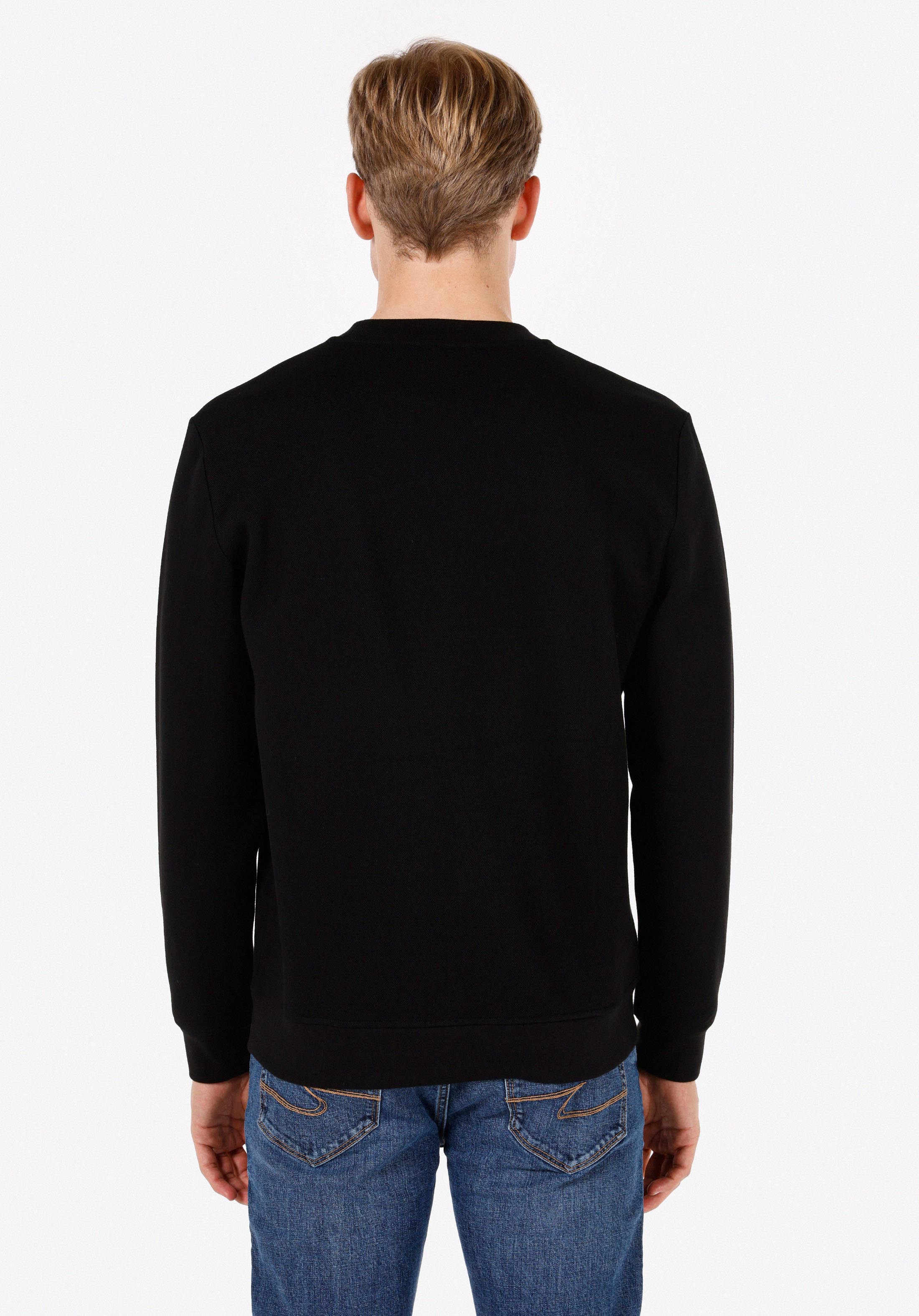 Regular Fit   Erkek Siyah Sweatshirt