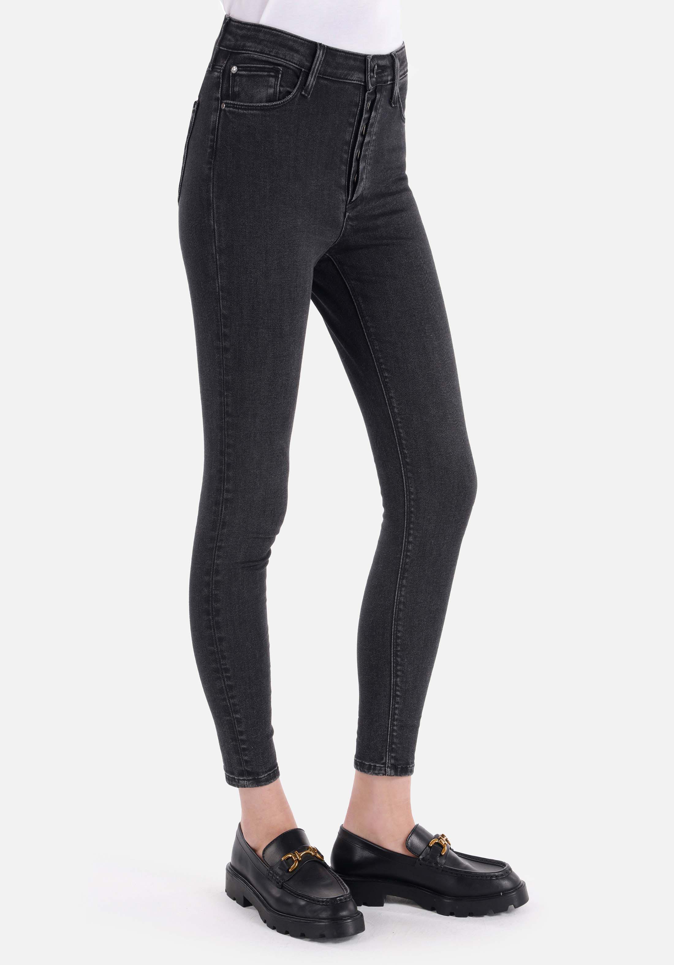 Skinny Fit Orta Bel Dar Paça Kadın Denim Jean Pantolon