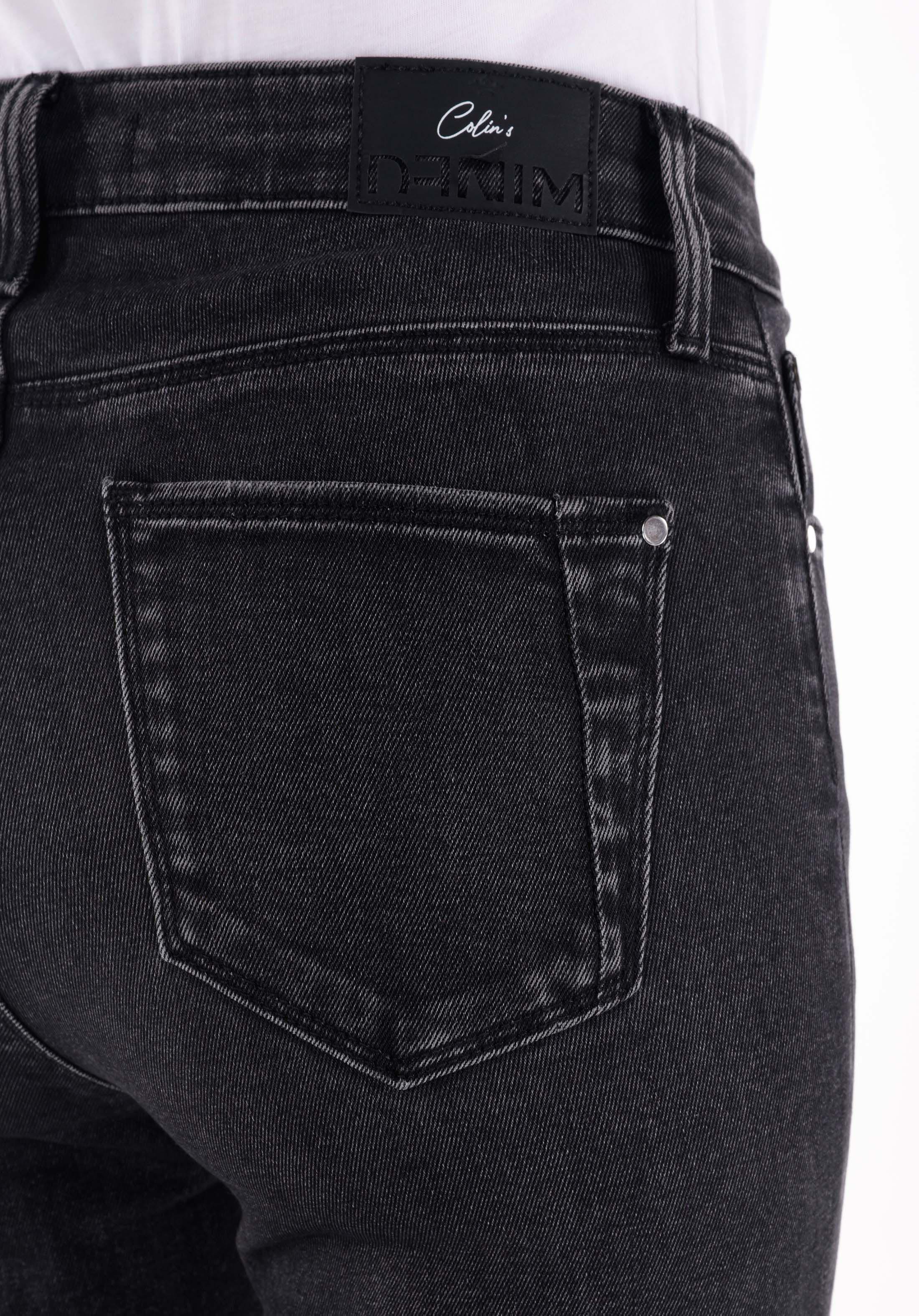 Skinny Fit Orta Bel Dar Paça Kadın Denim Jean Pantolon