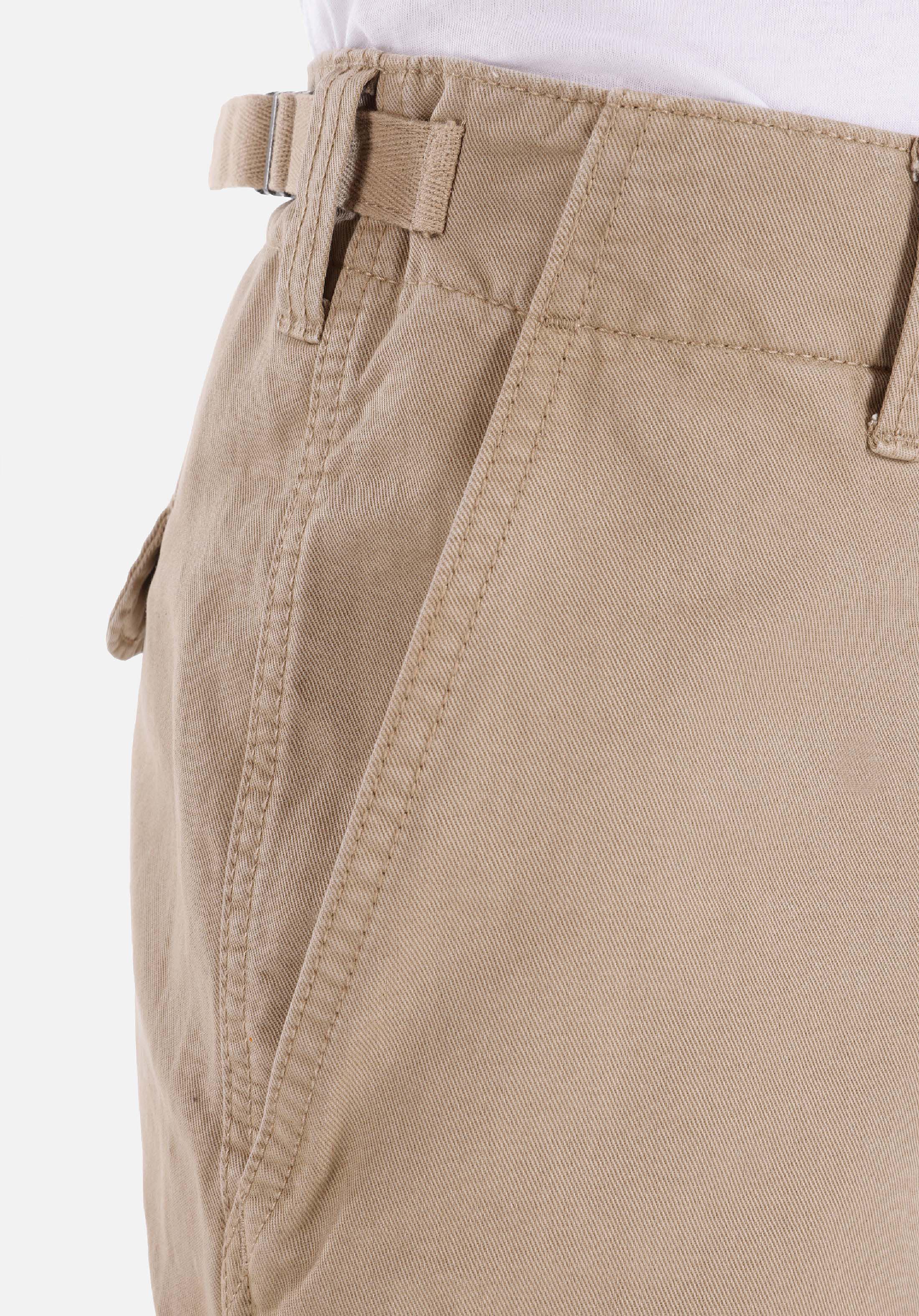 Comfort Fit Orta Bel Düz Paça Erkek Bej  Pantolon