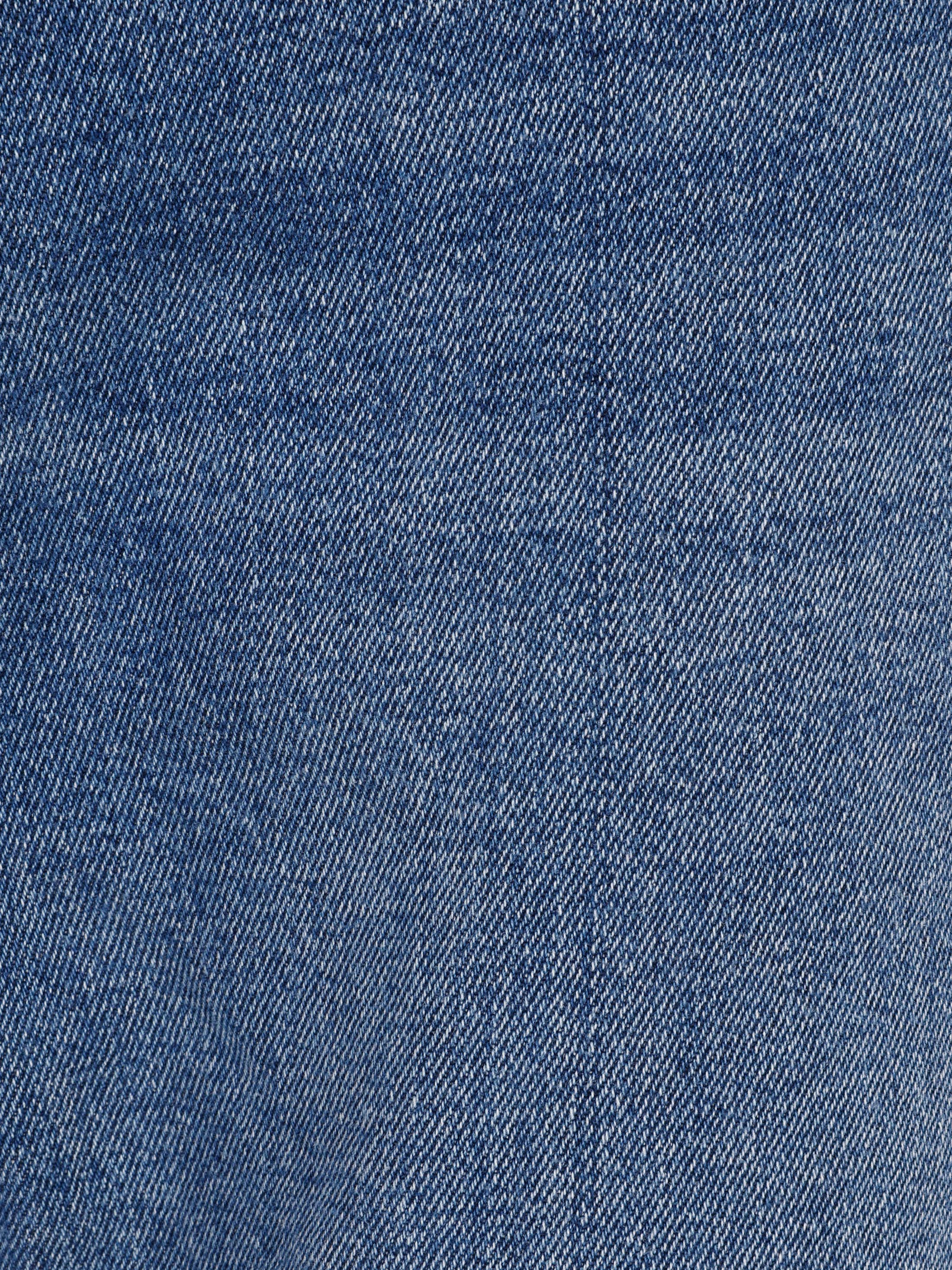 Straight Fit Düşük Bel Düz Paça Erkek Lacivert Jean Pantolon