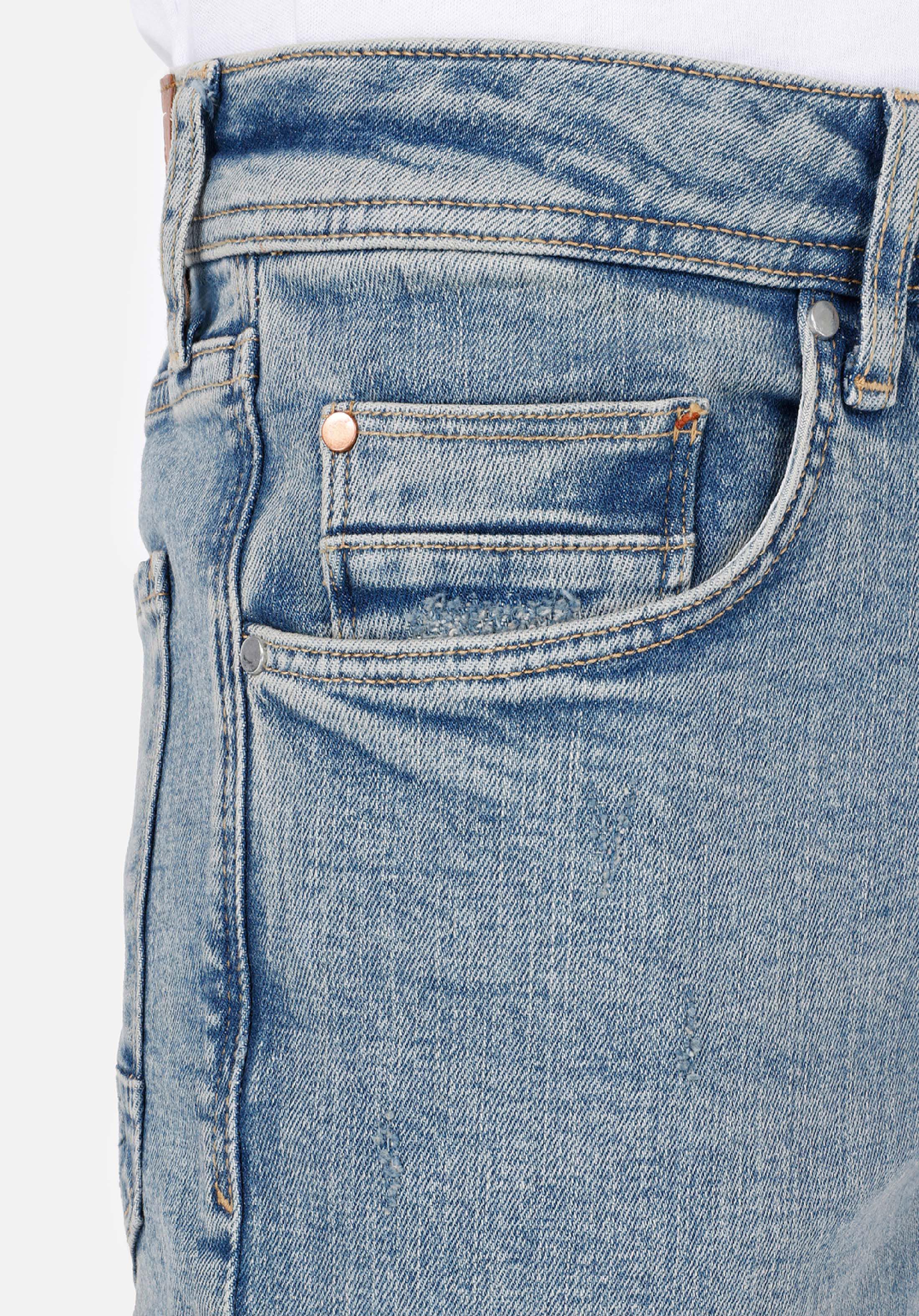 Straight Fit Düşük Bel Düz Paça Erkek İndigo Jean Pantolon