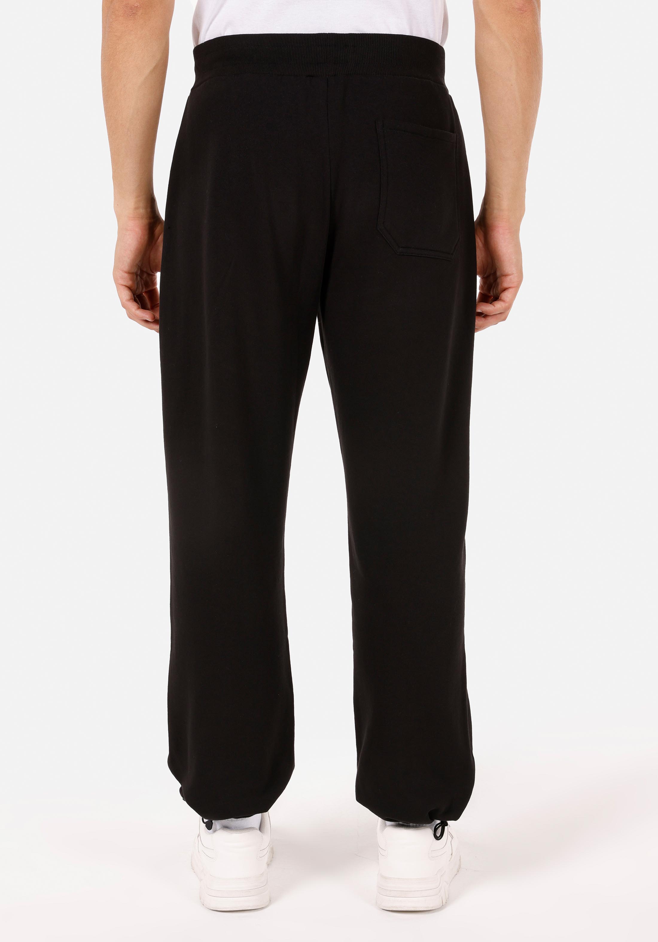 Relaxed Fit Orta Bel  Erkek Siyah Eşofman Altı
