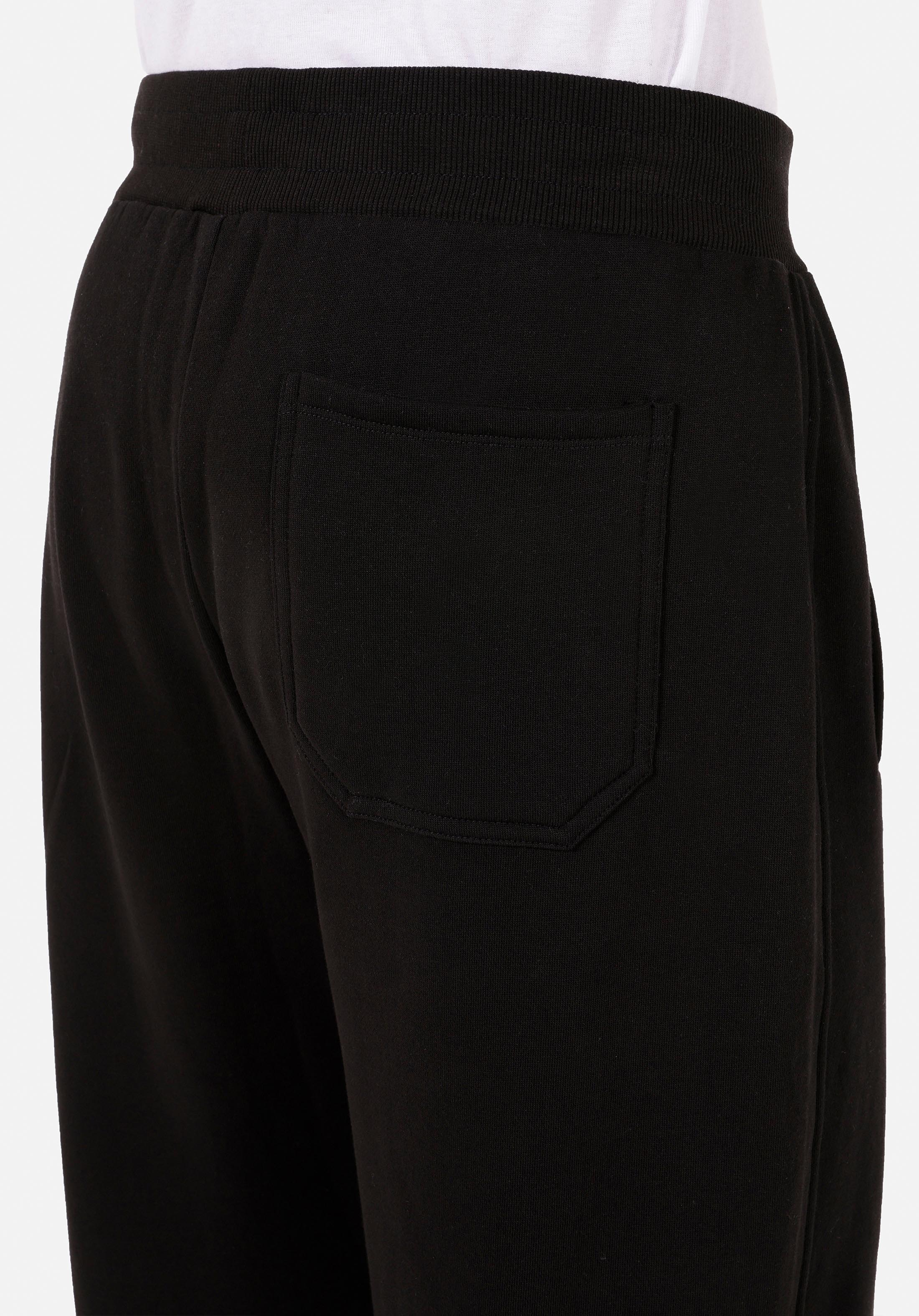 Relaxed Fit Orta Bel  Erkek Siyah Eşofman Altı