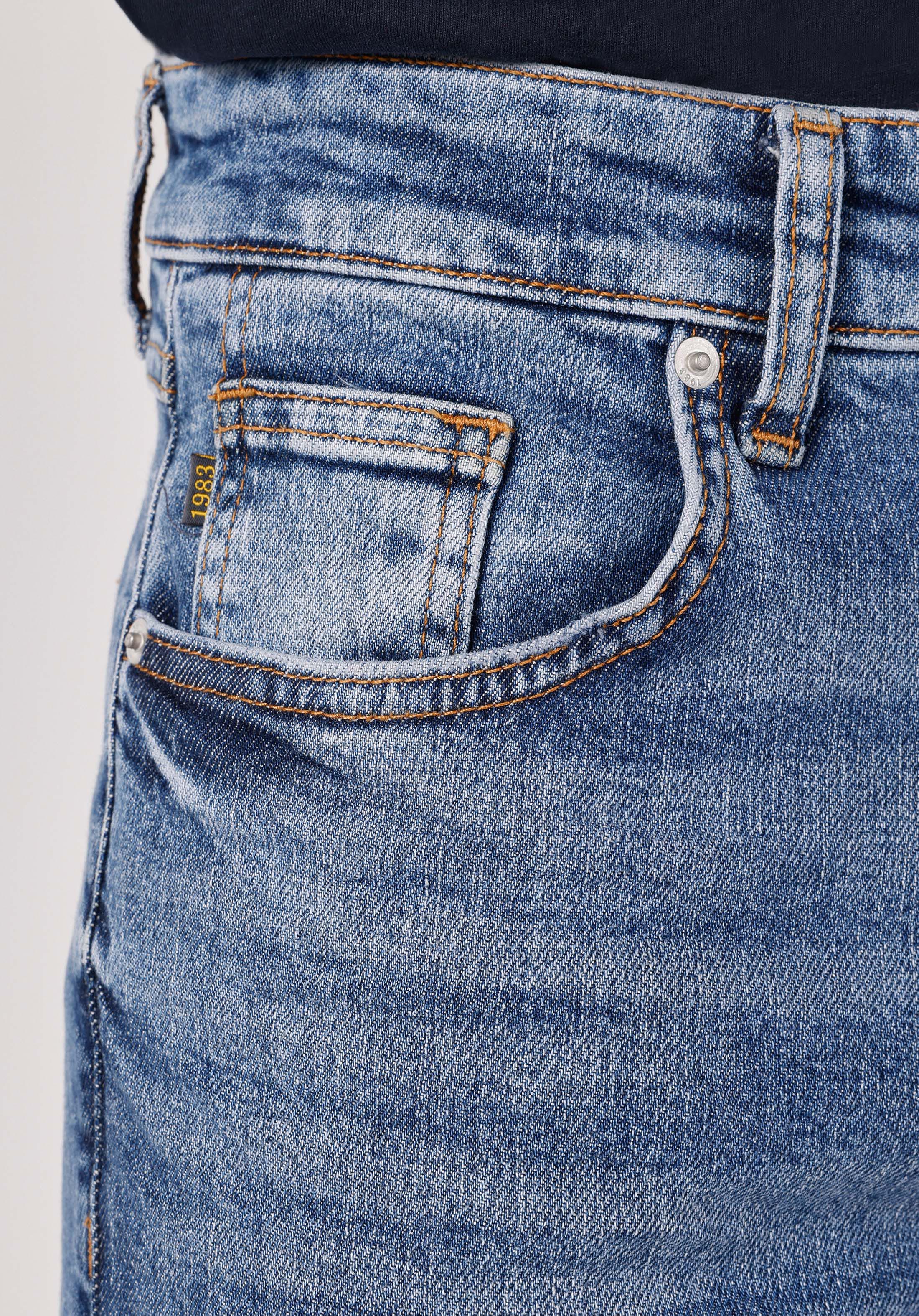 Slim Fit Düşük Bel Dar Paça Erkek İndigo Jean Pantolon