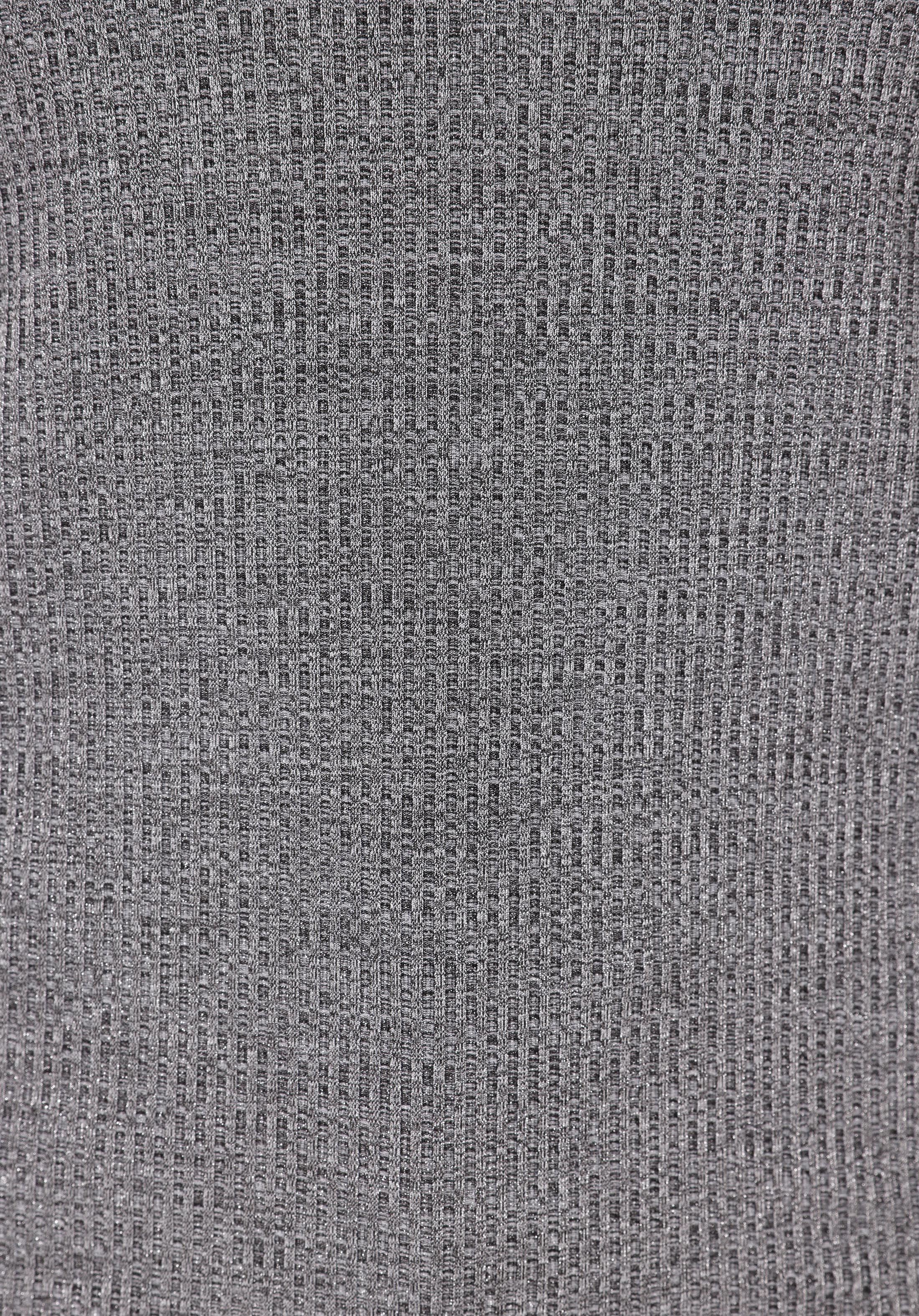 Slim Fit Yuvarlak Yaka  Kadın Gri Kısa Kol Tişört