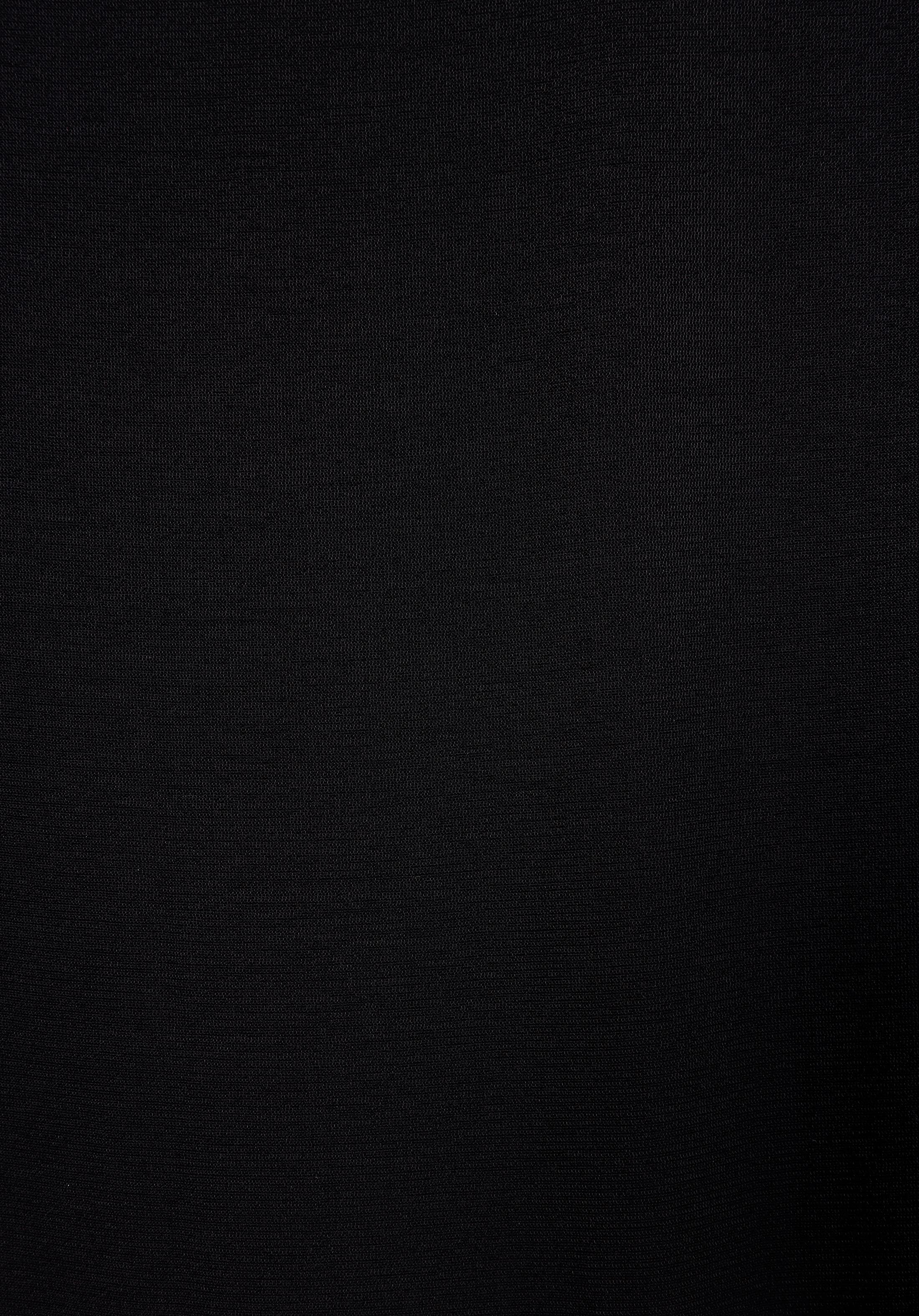 Relaxed Fit Shirt Neck Düz Kadın Siyah Uzun Kol Gömlek