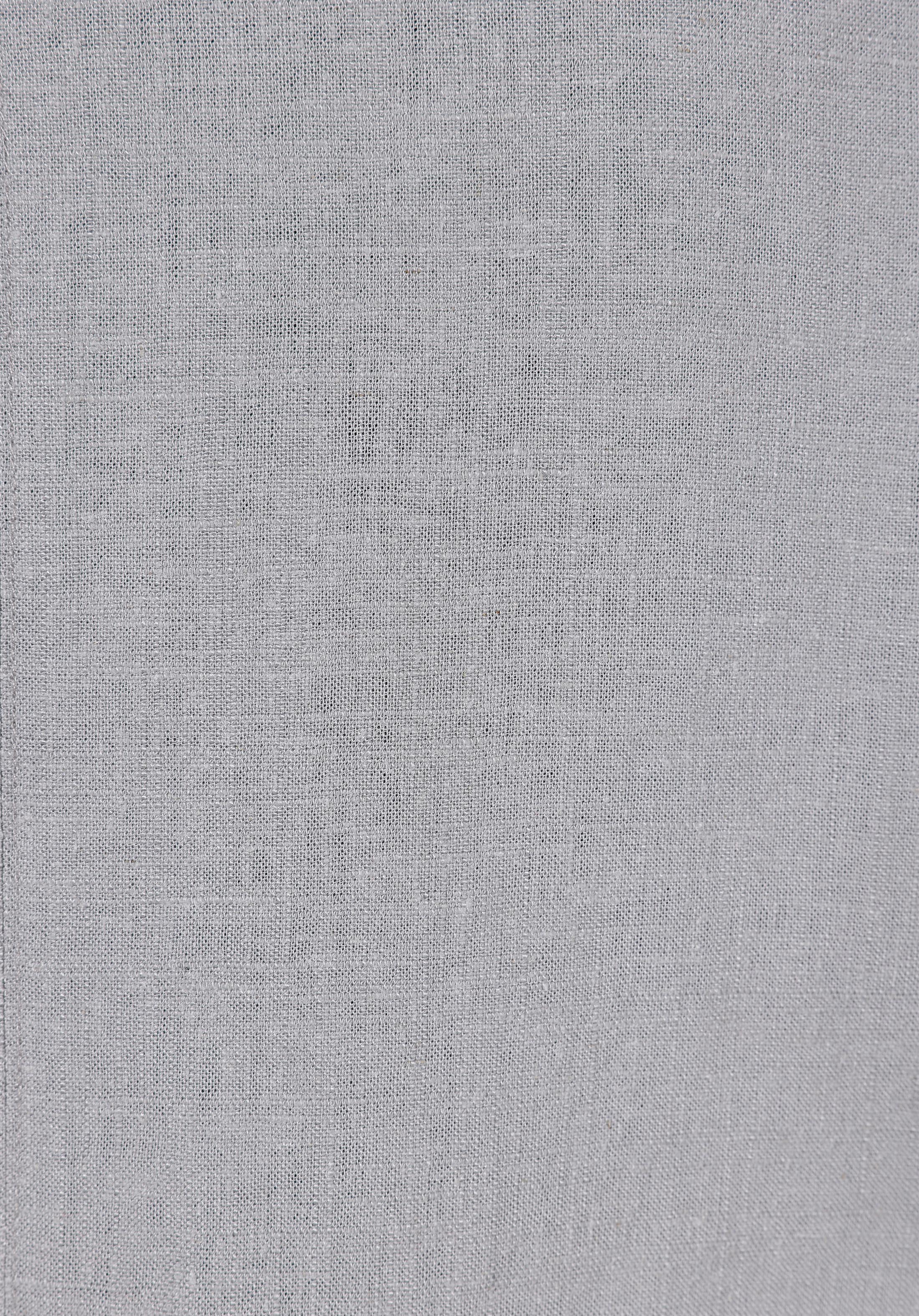 Regular Fit Shirt Neck Düz Kadın Gri Uzun Kol Gömlek