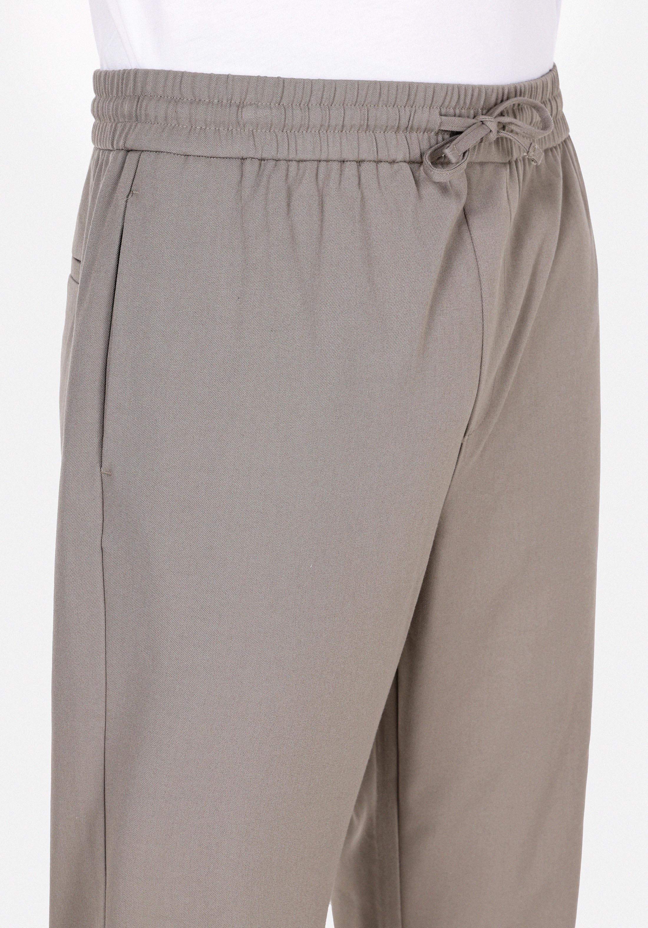 Regular Fit Orta Bel Düz Paça Erkek Yeşil  Pantolon