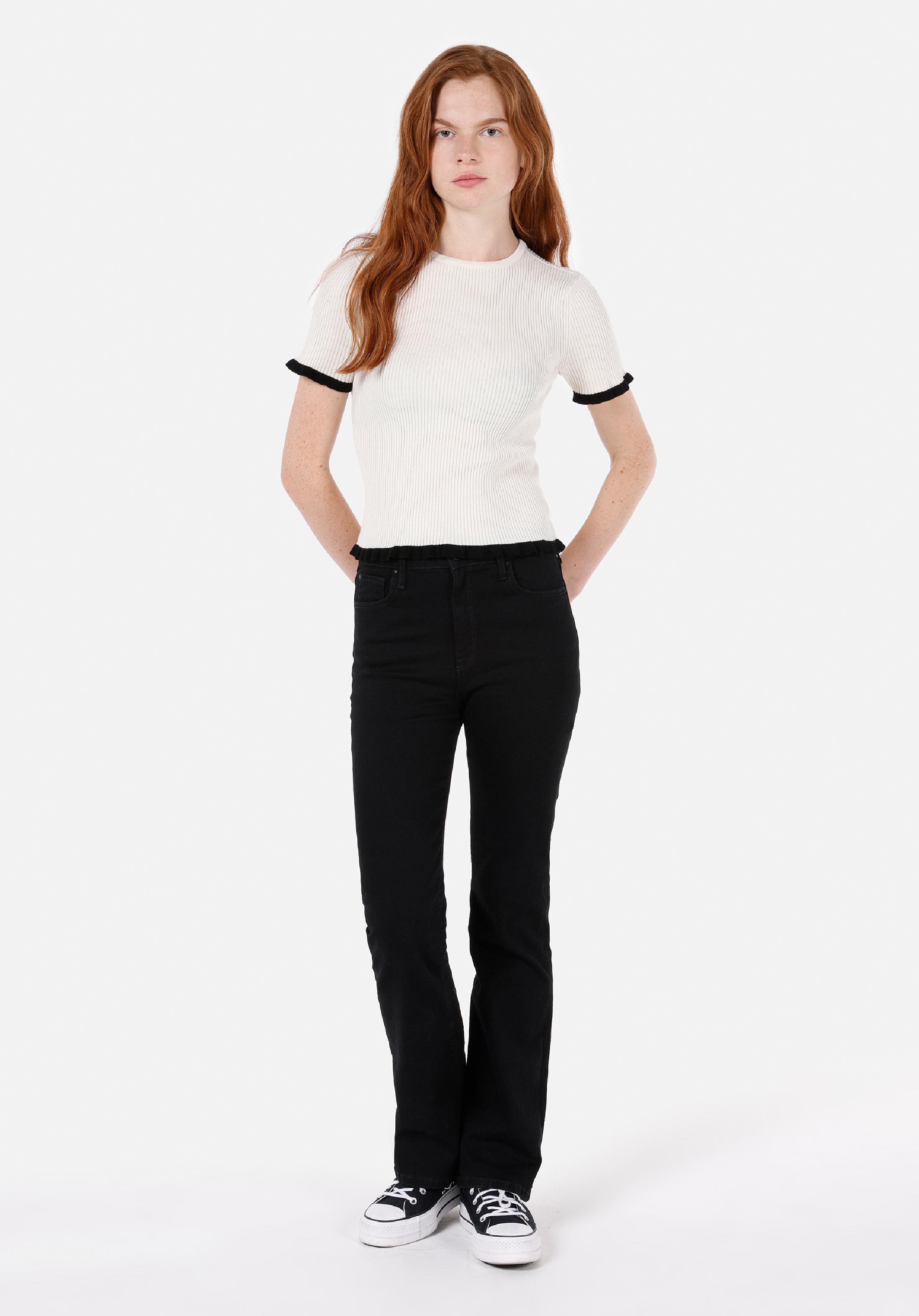 Slim Fit   Kadın Ekru  Kazak