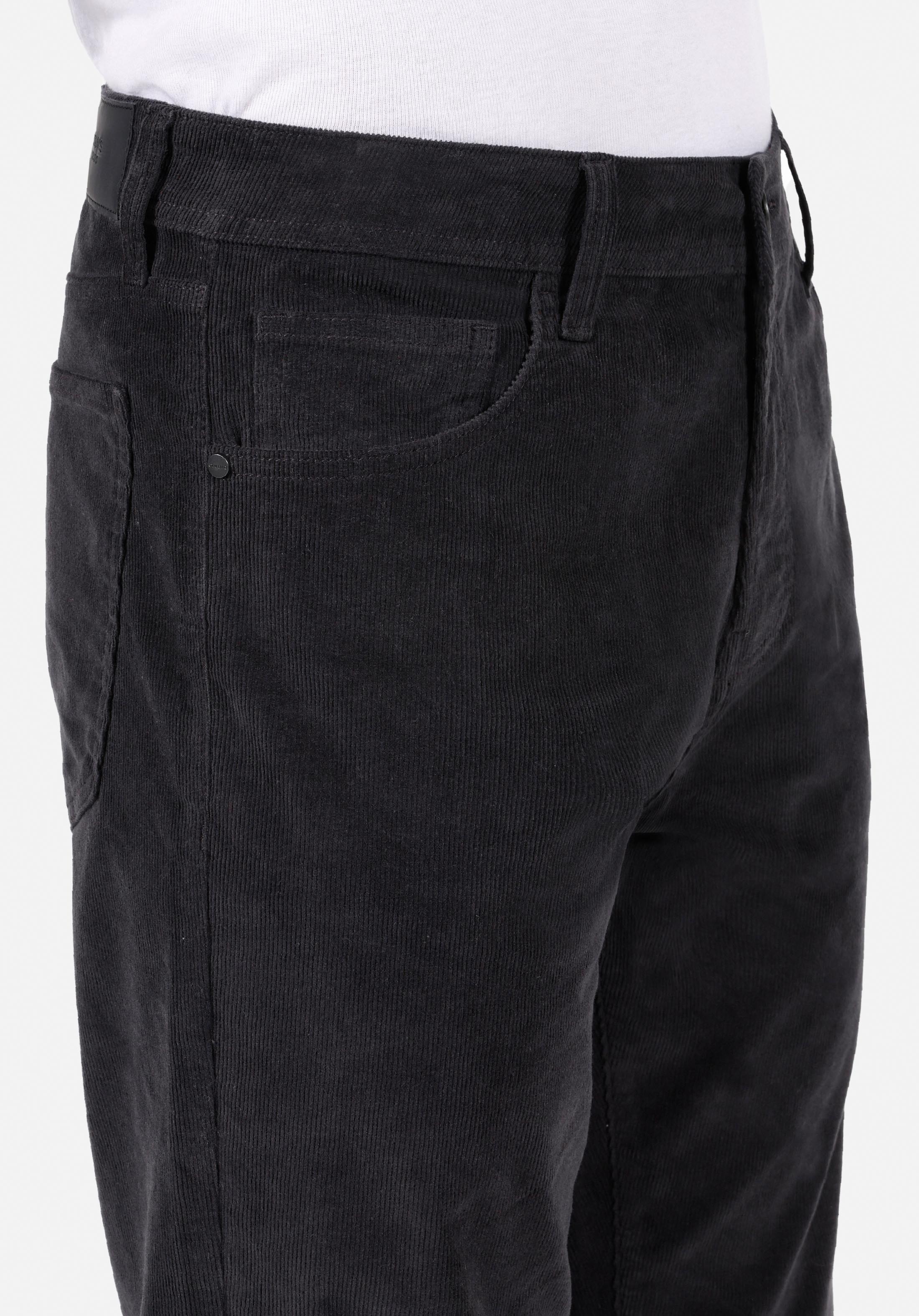 Regular Fit Orta Bel Düz Paça Erkek Gri  Pantolon