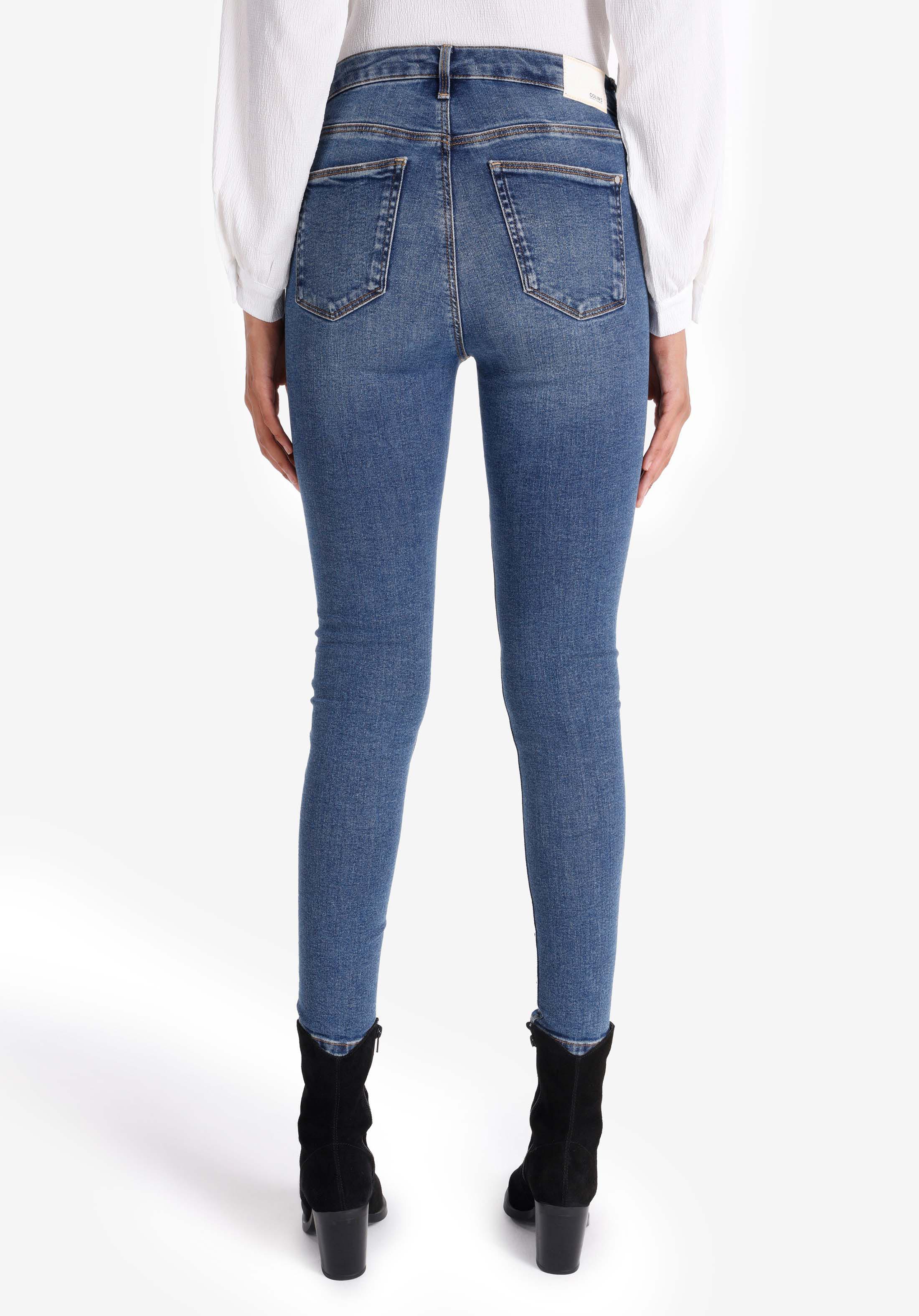 759 Lara Skinny Fit Orta Bel Dar Paça Kadın Mavi Jean Pantolon