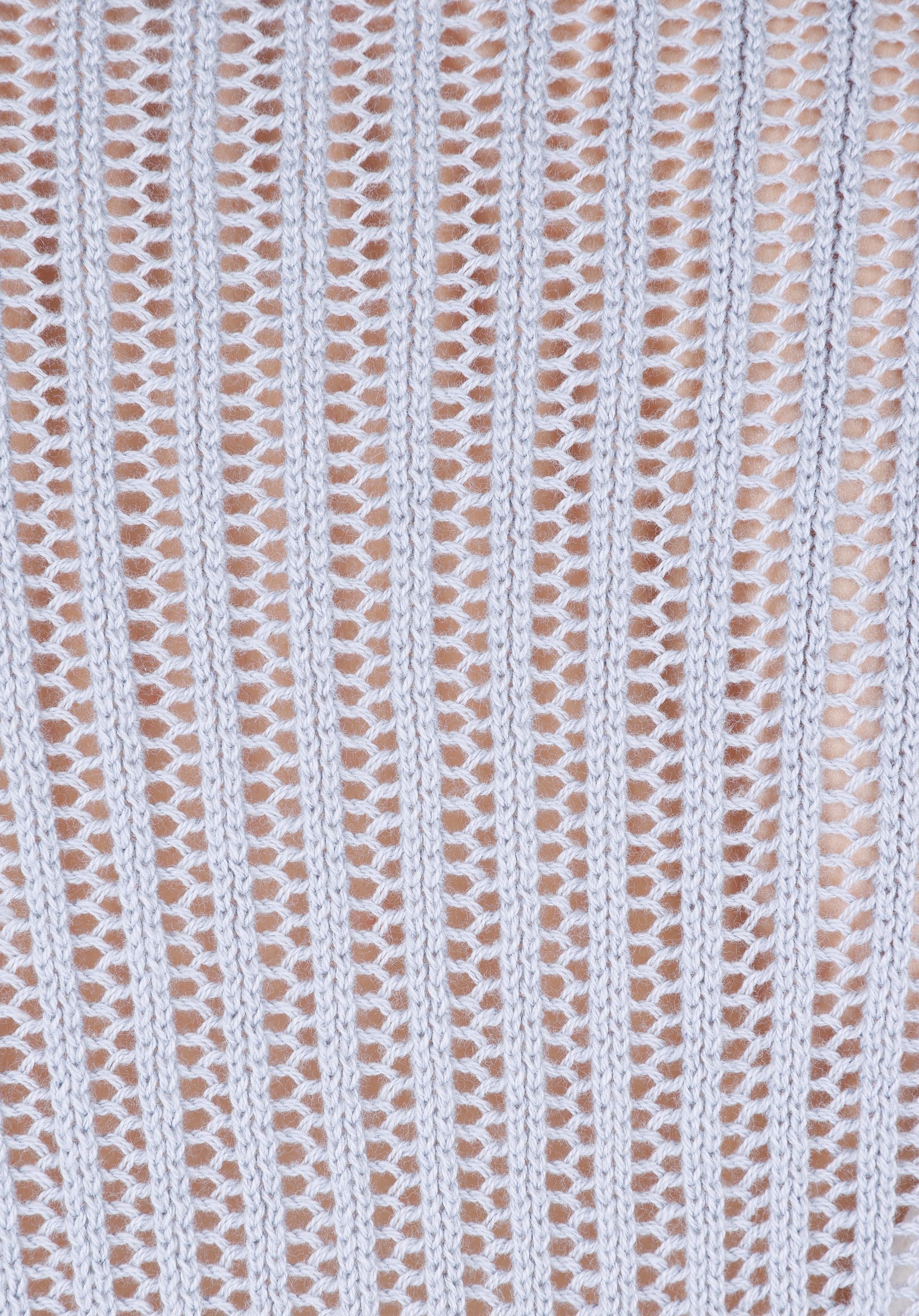 Regular Fit Yuvarlak Yaka Düz Kadın Mavi Kazak