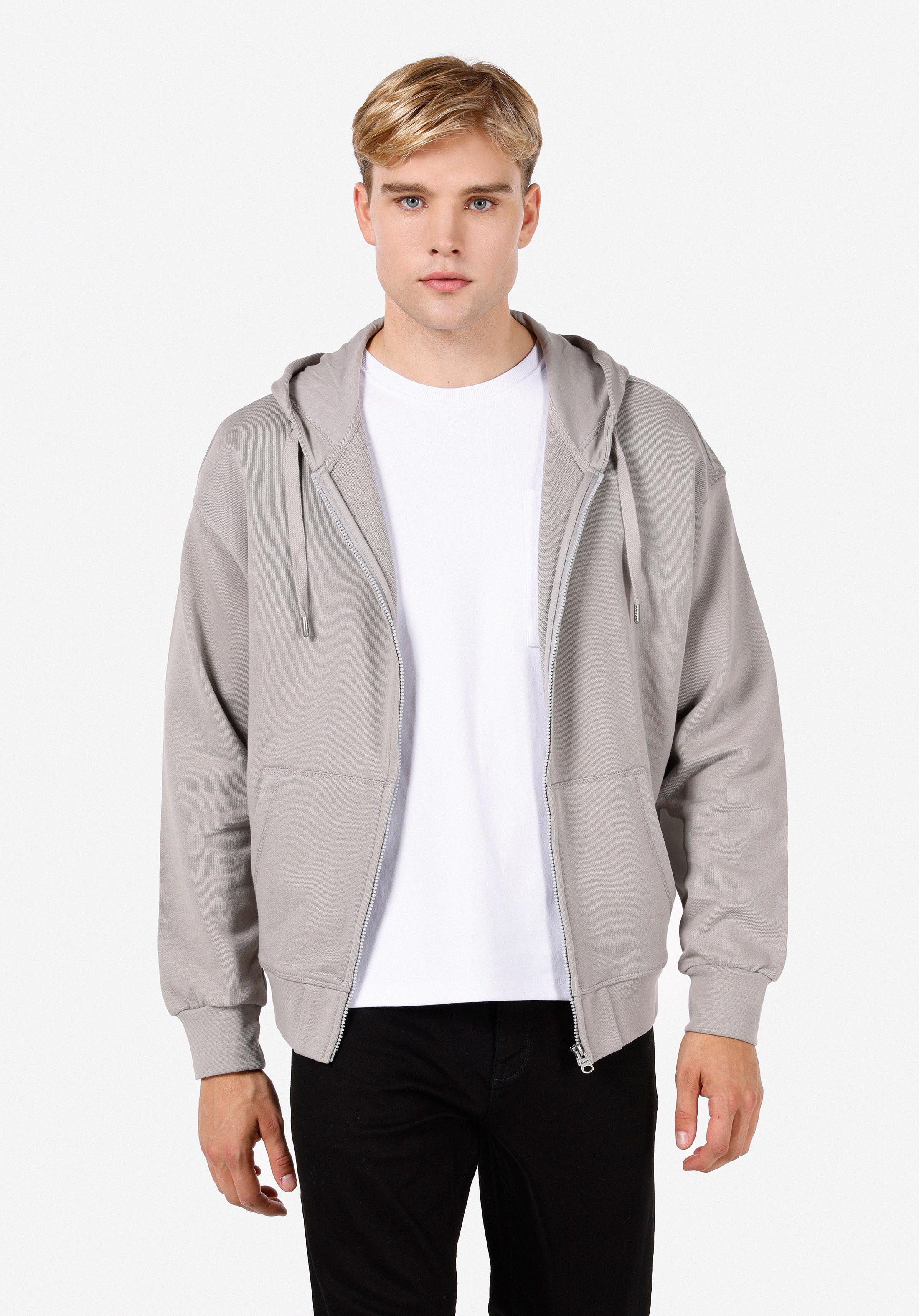 Oversize Fit   Erkek Taş Sweatshirt