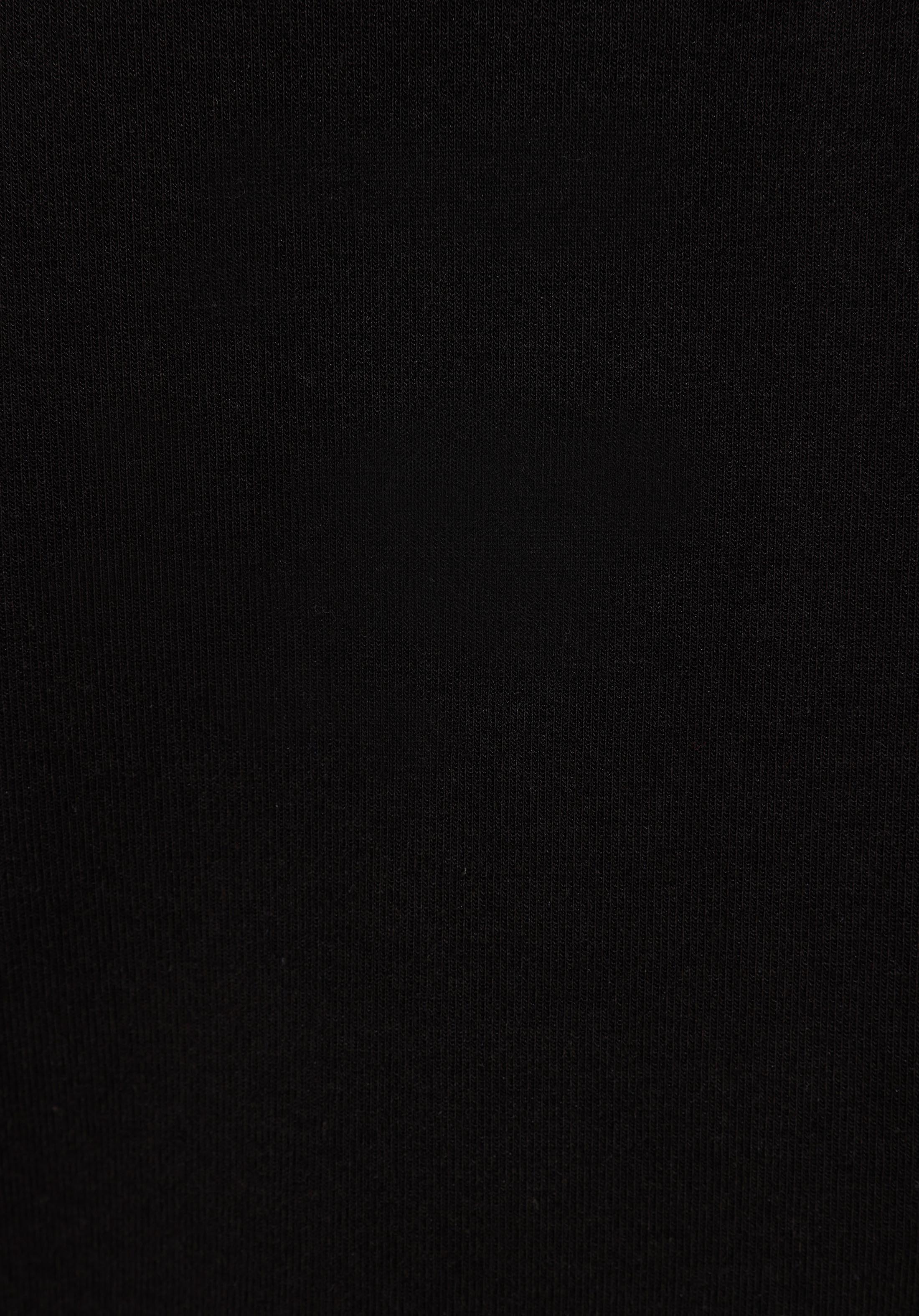 Regular Fit Kapüşonlu  Kadın Siyah Uzun Kol Tişört