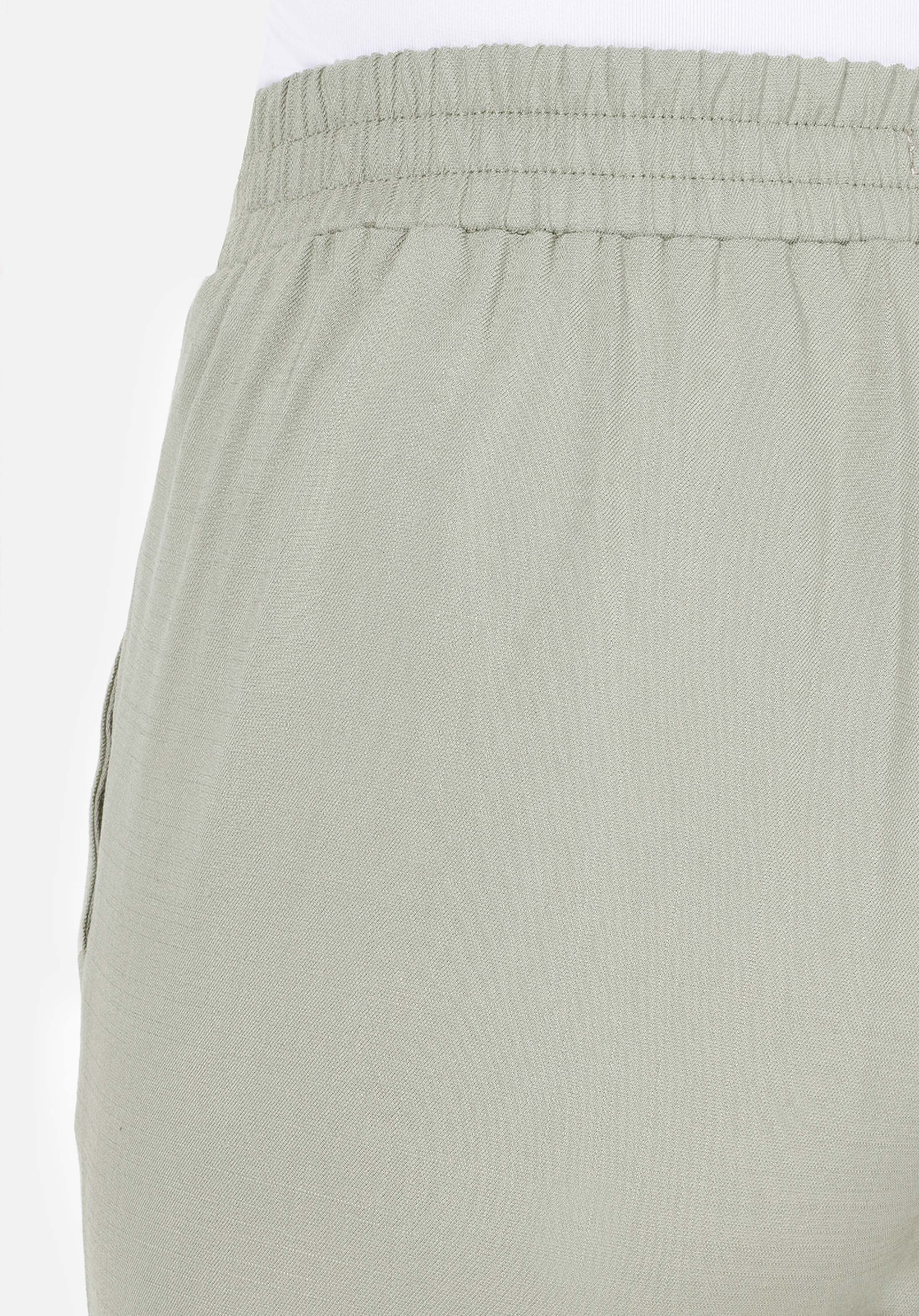 Regular Fit Düşük Bel Düz Paça Kadın Yeşil  Pantolon