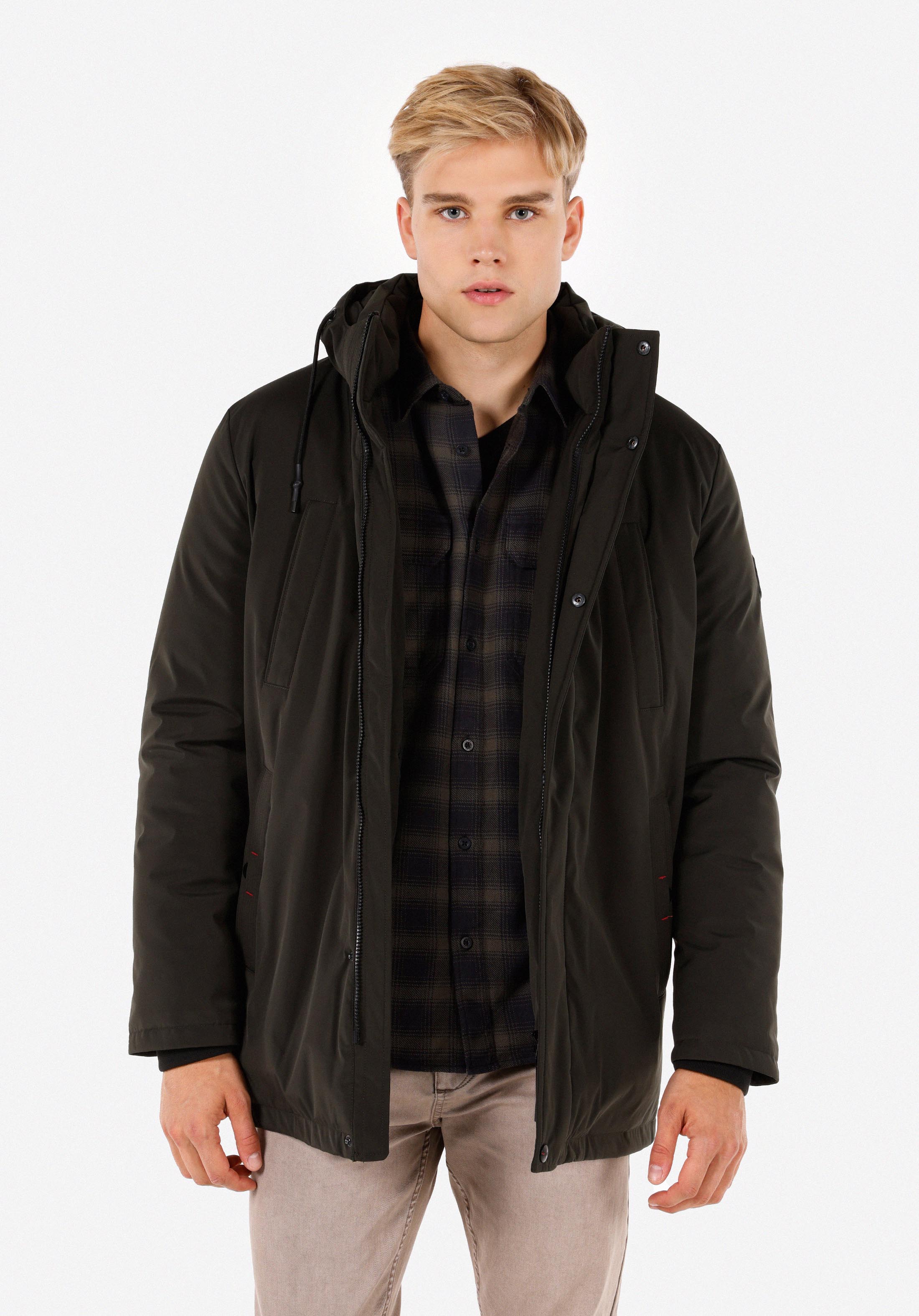 Regular Fit     Erkek Yeşil Mont