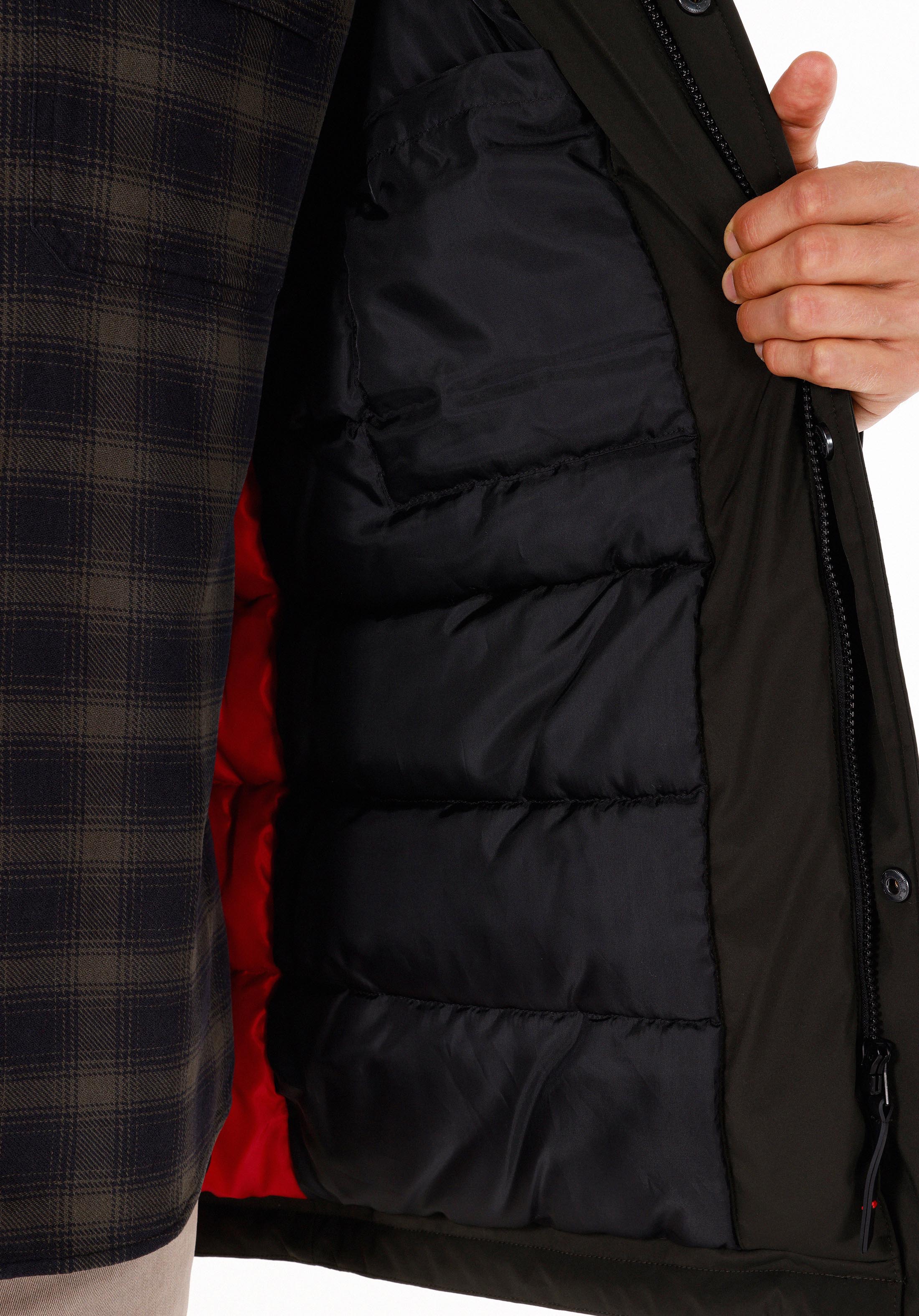 Regular Fit     Erkek Yeşil Mont