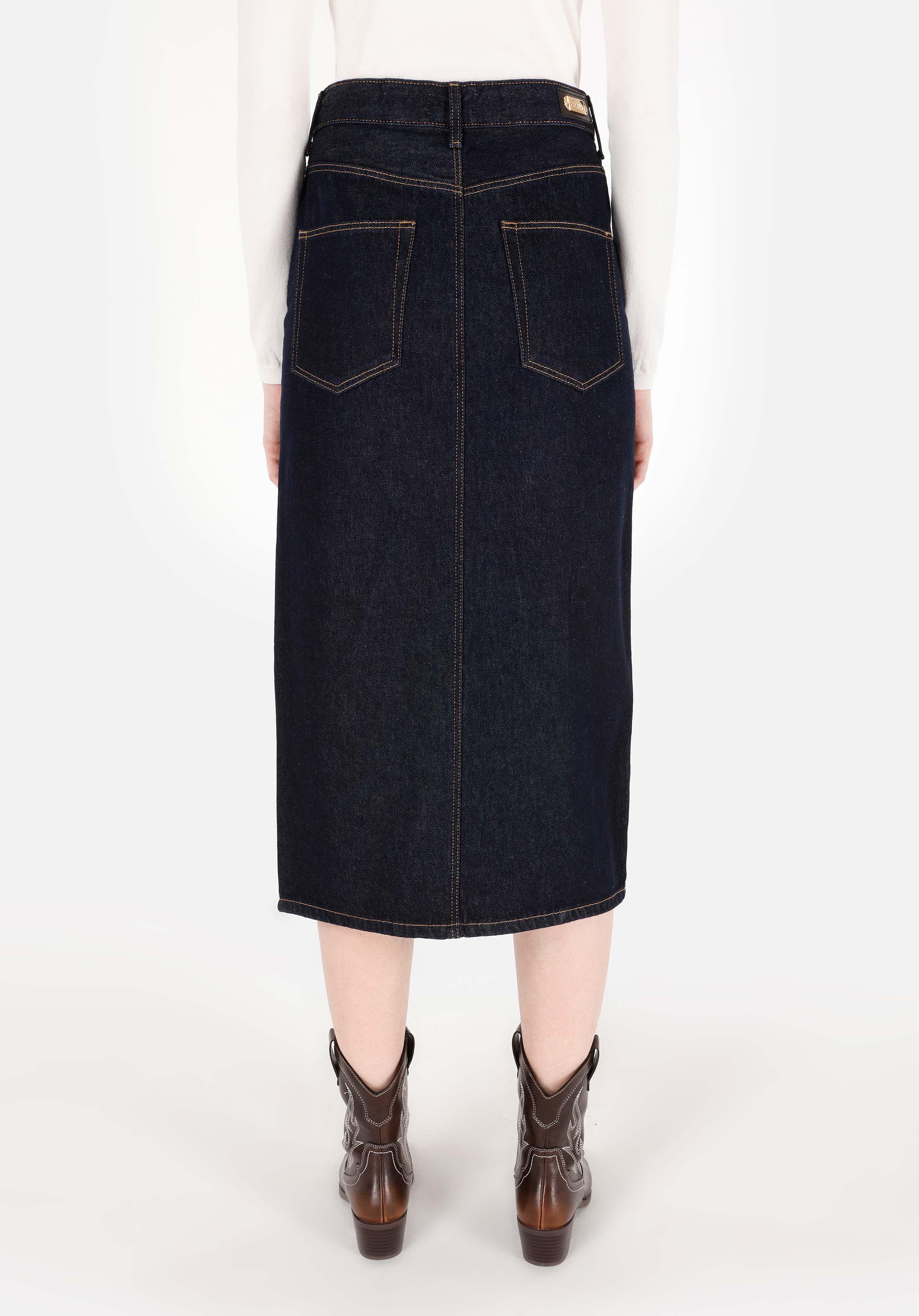 Slim Fit   Kadın Mavi Etek