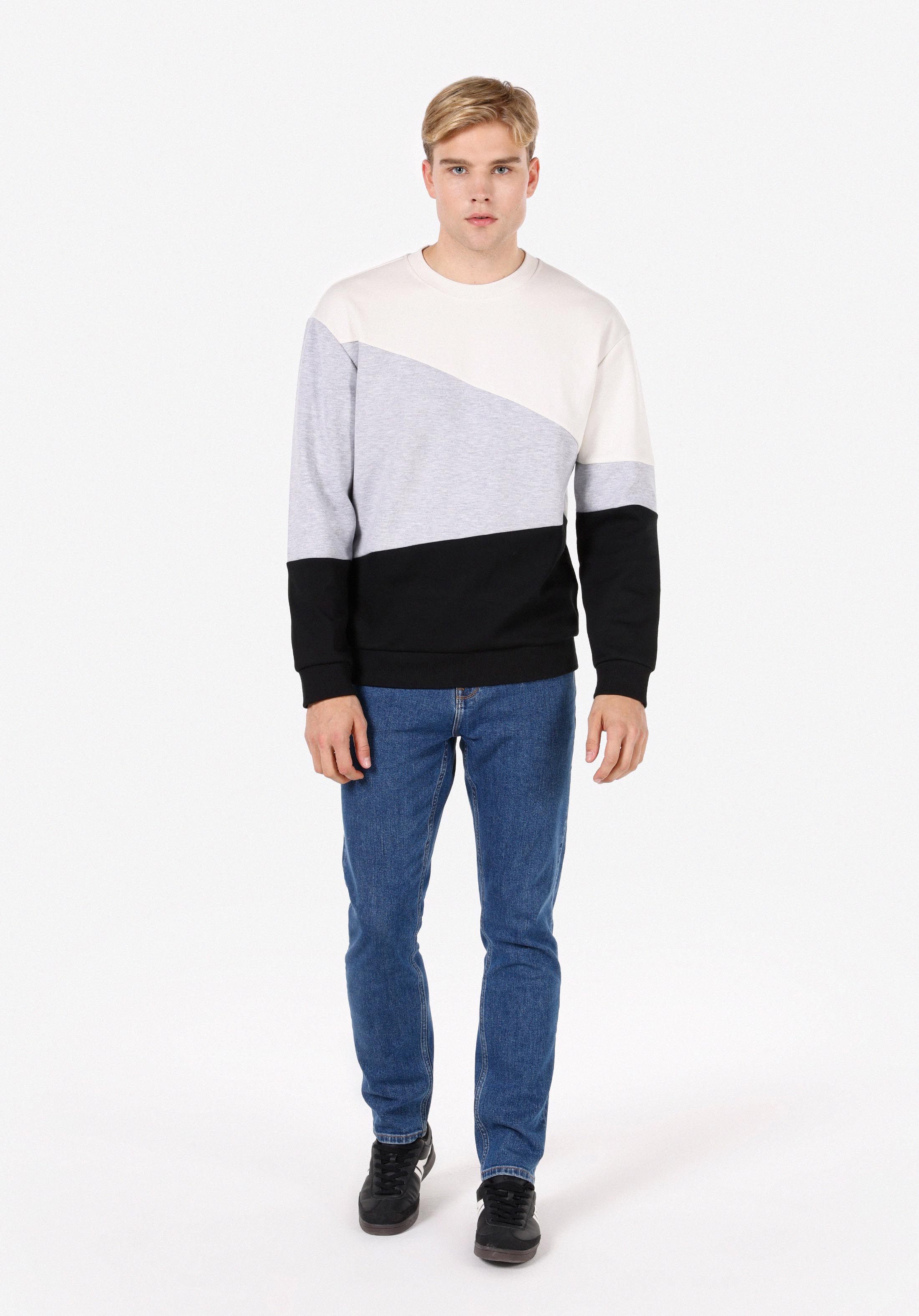 Comfort Fit   Erkek Siyah Sweatshirt