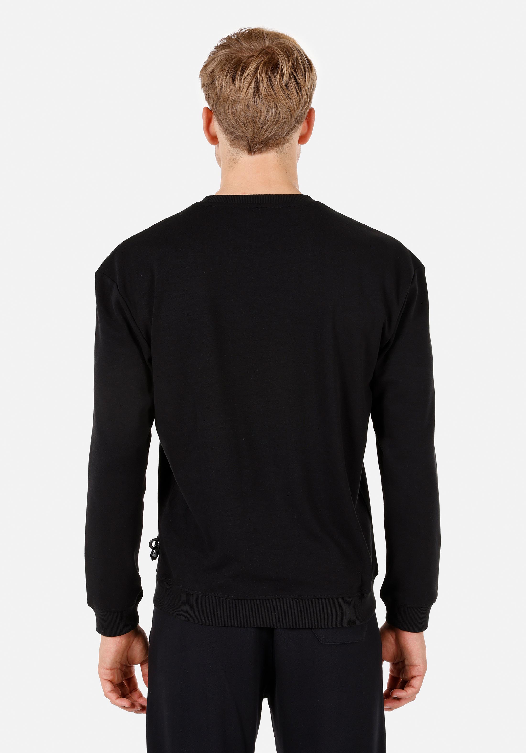 Comfort Fit   Erkek Siyah Sweatshirt