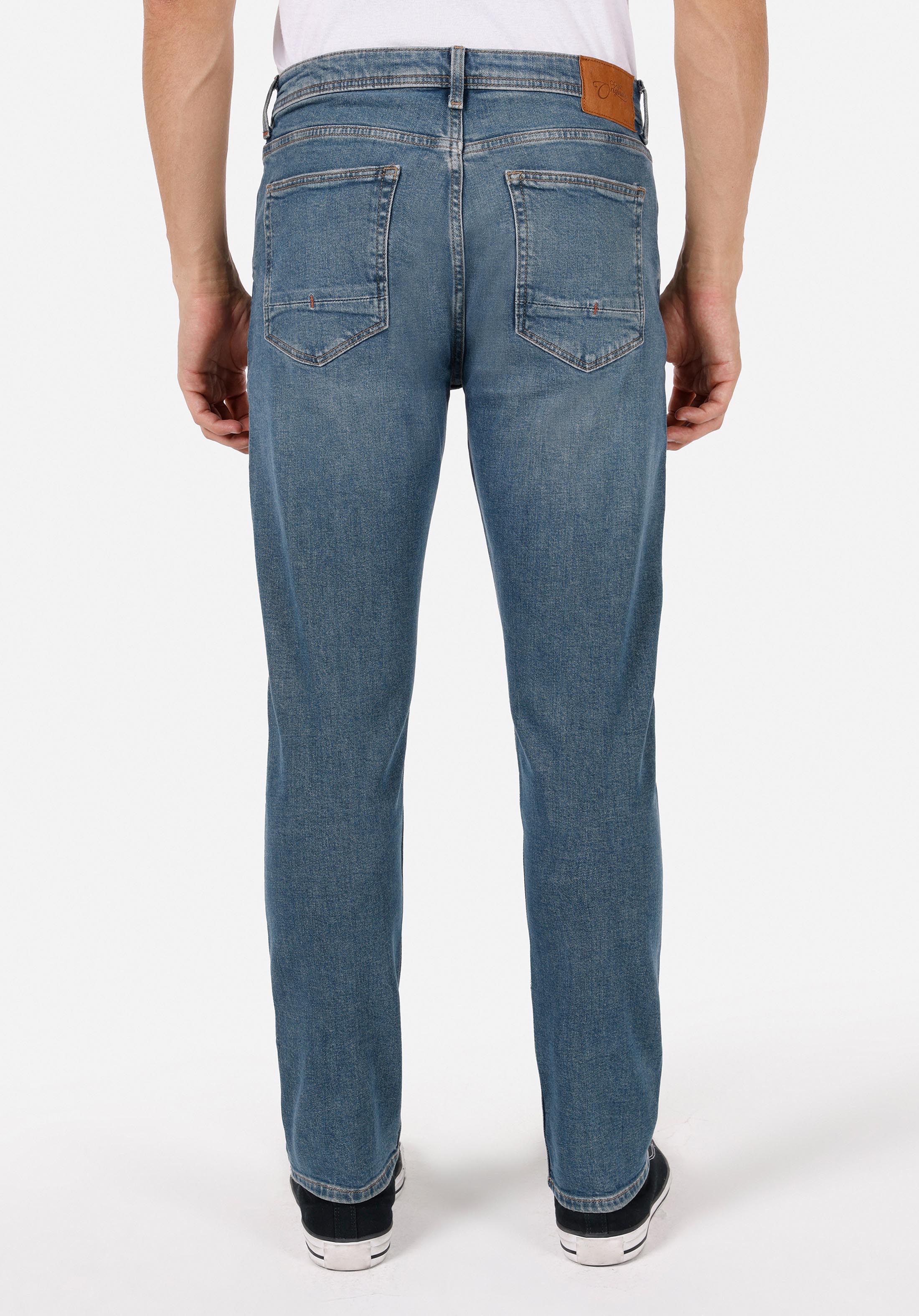 Regular Fit   Erkek Yeşil Jean Pantolon