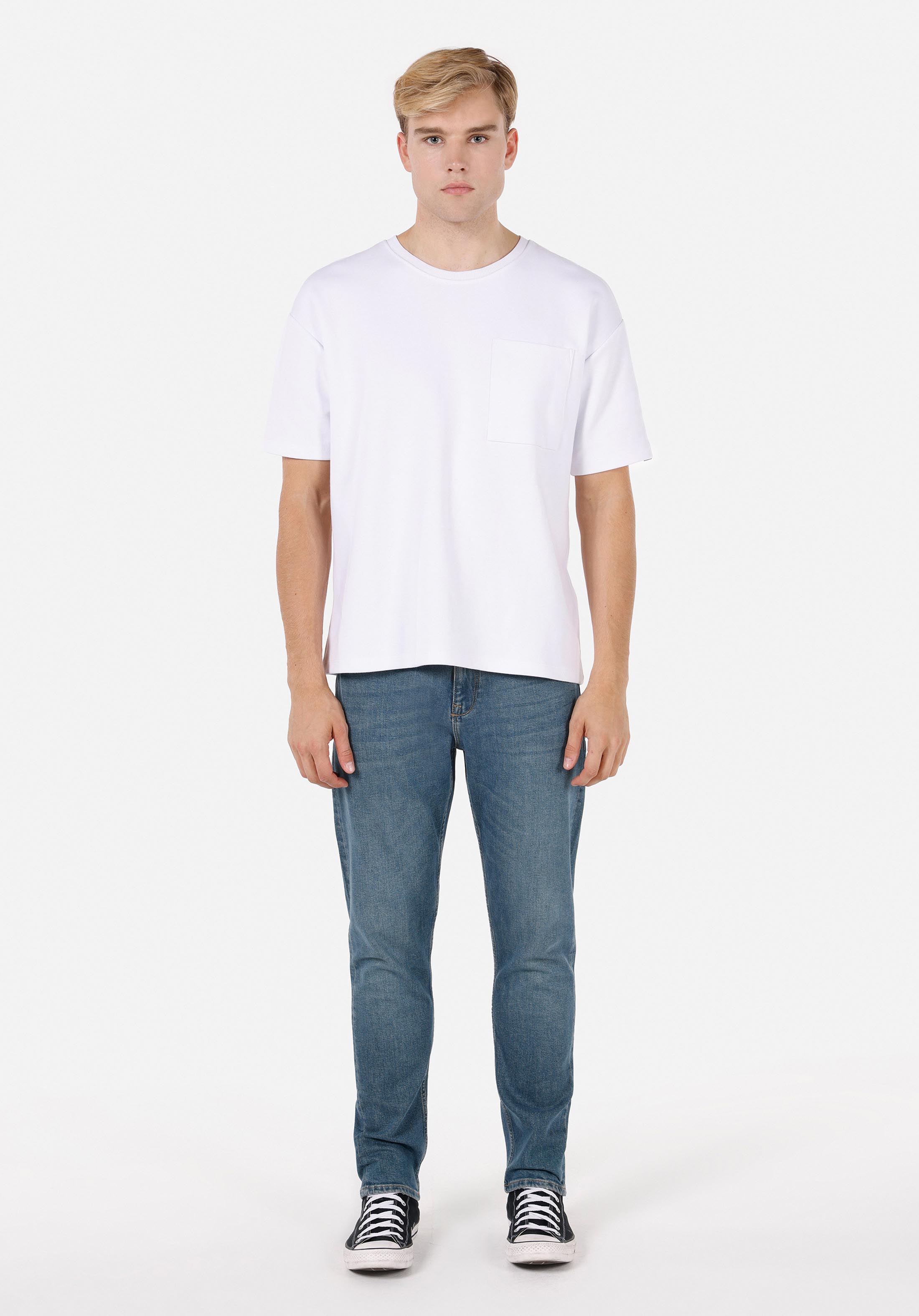 Regular Fit   Erkek Yeşil Jean Pantolon