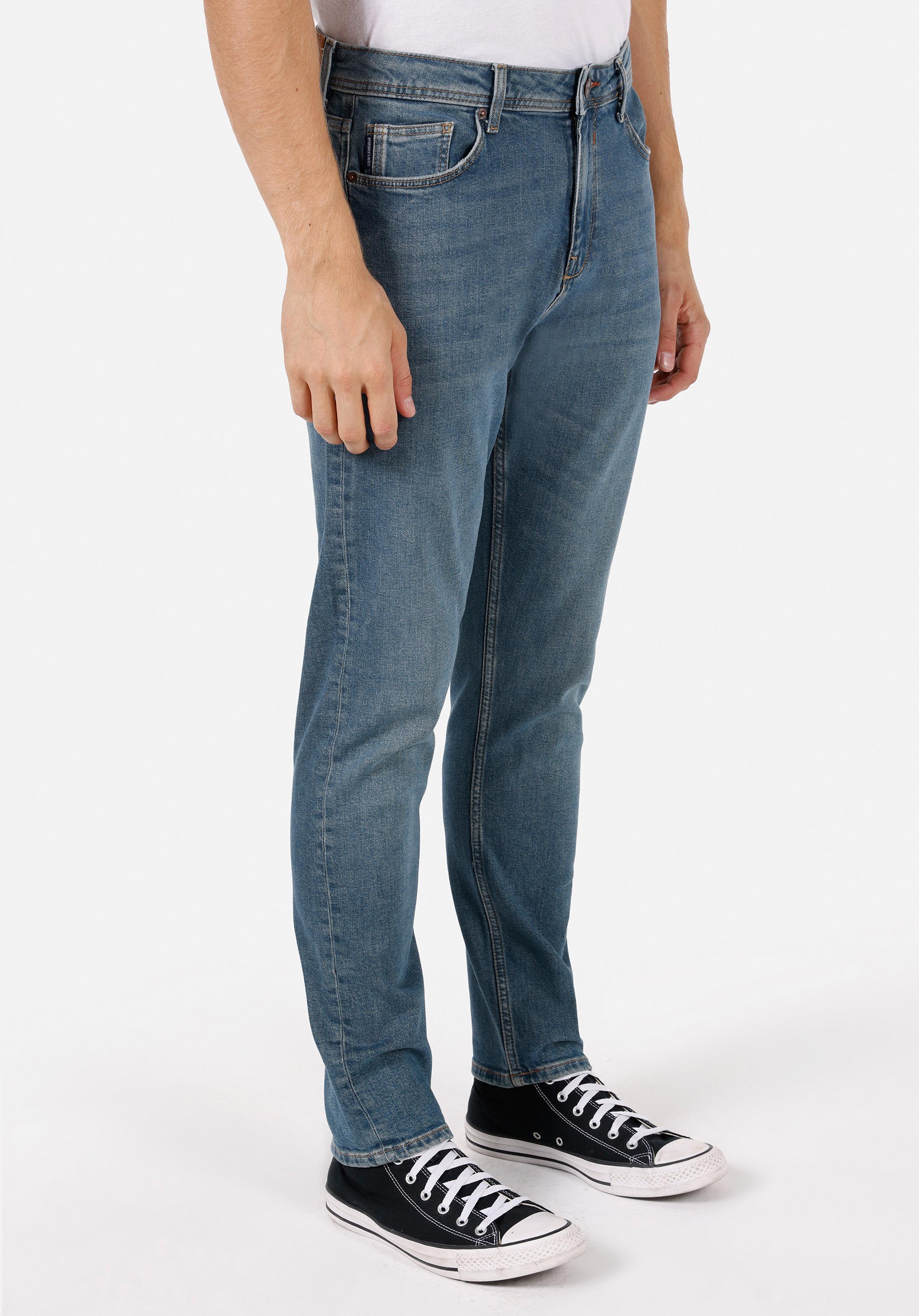 Regular Fit   Erkek Yeşil Jean Pantolon