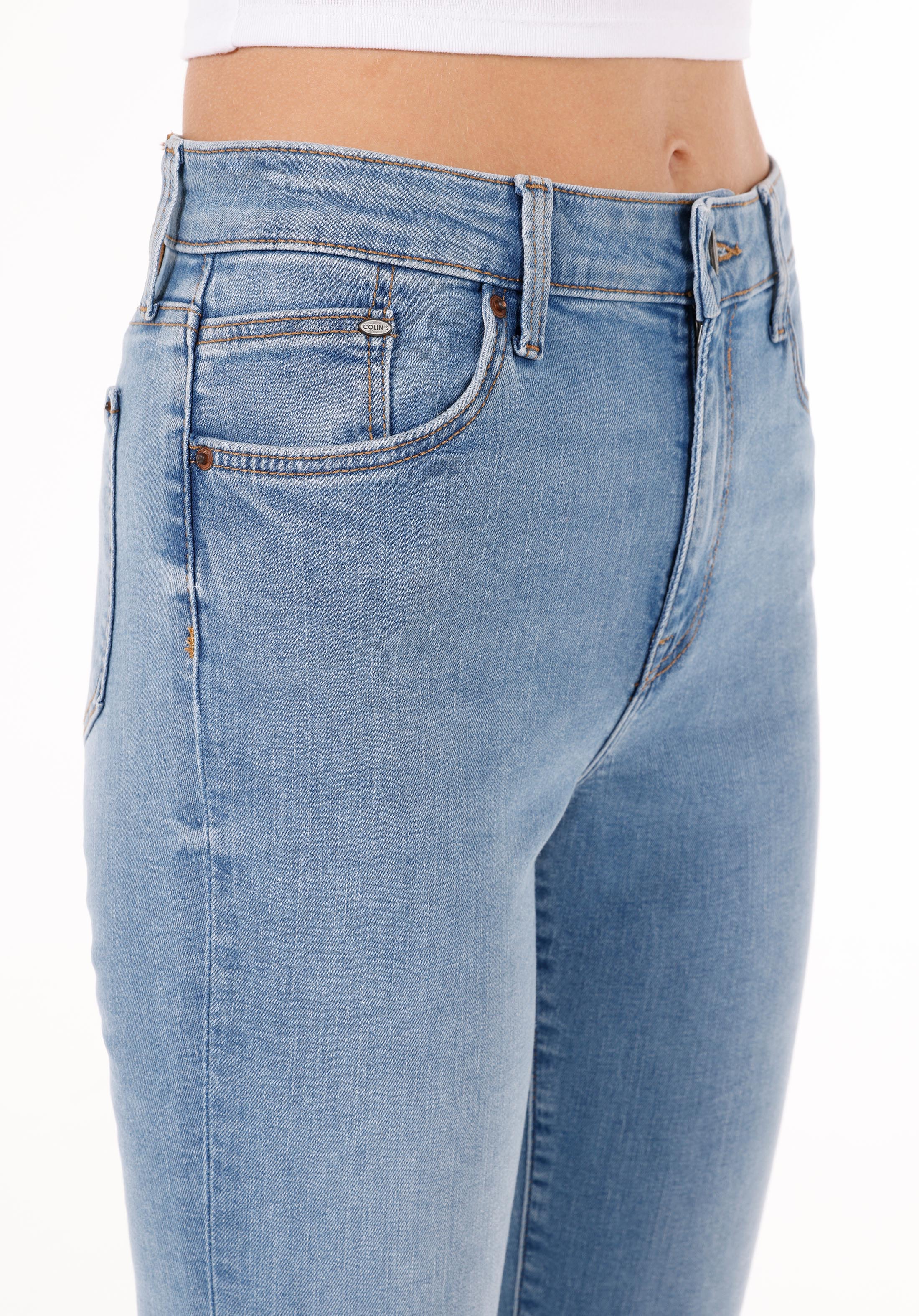 Slim Fit   Kadın İndigo Jean Pantolon