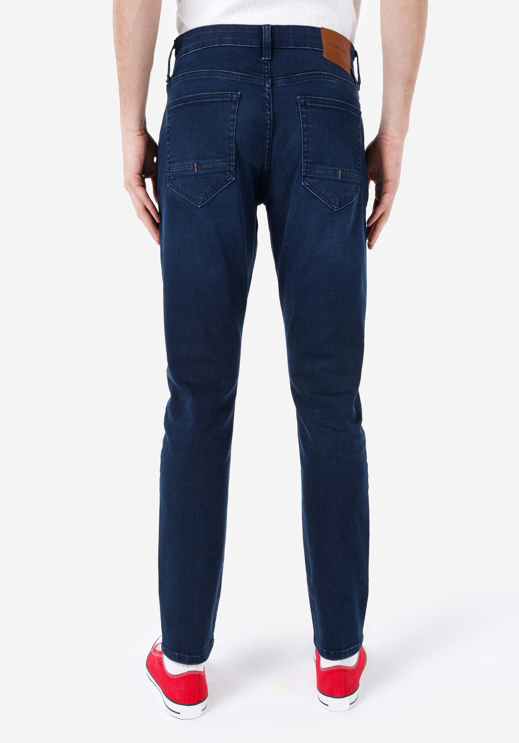 Slim Fit Düşük Bel Dar Paça Erkek İndigo Jean Pantolon