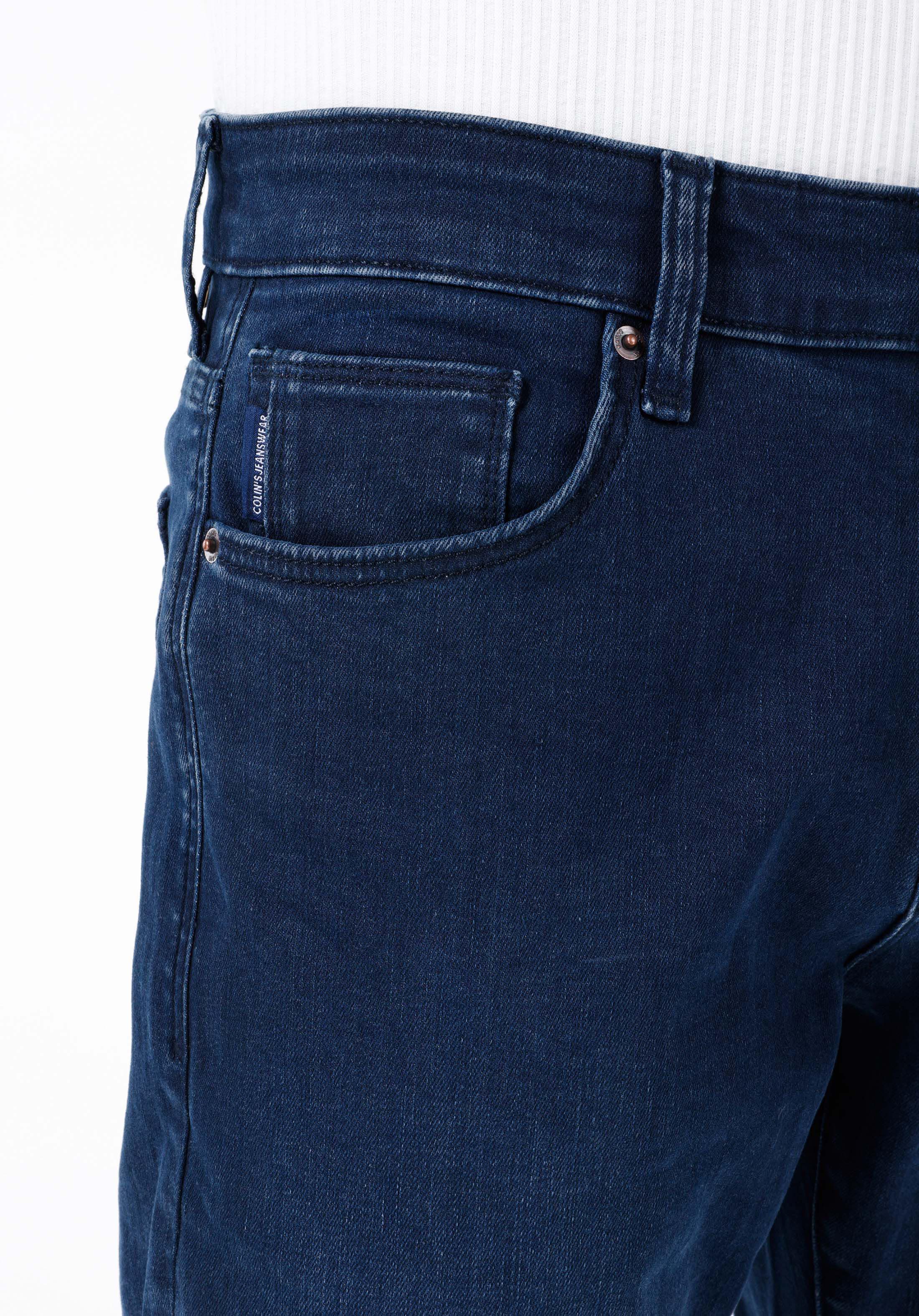 Slim Fit Düşük Bel Dar Paça Erkek İndigo Jean Pantolon