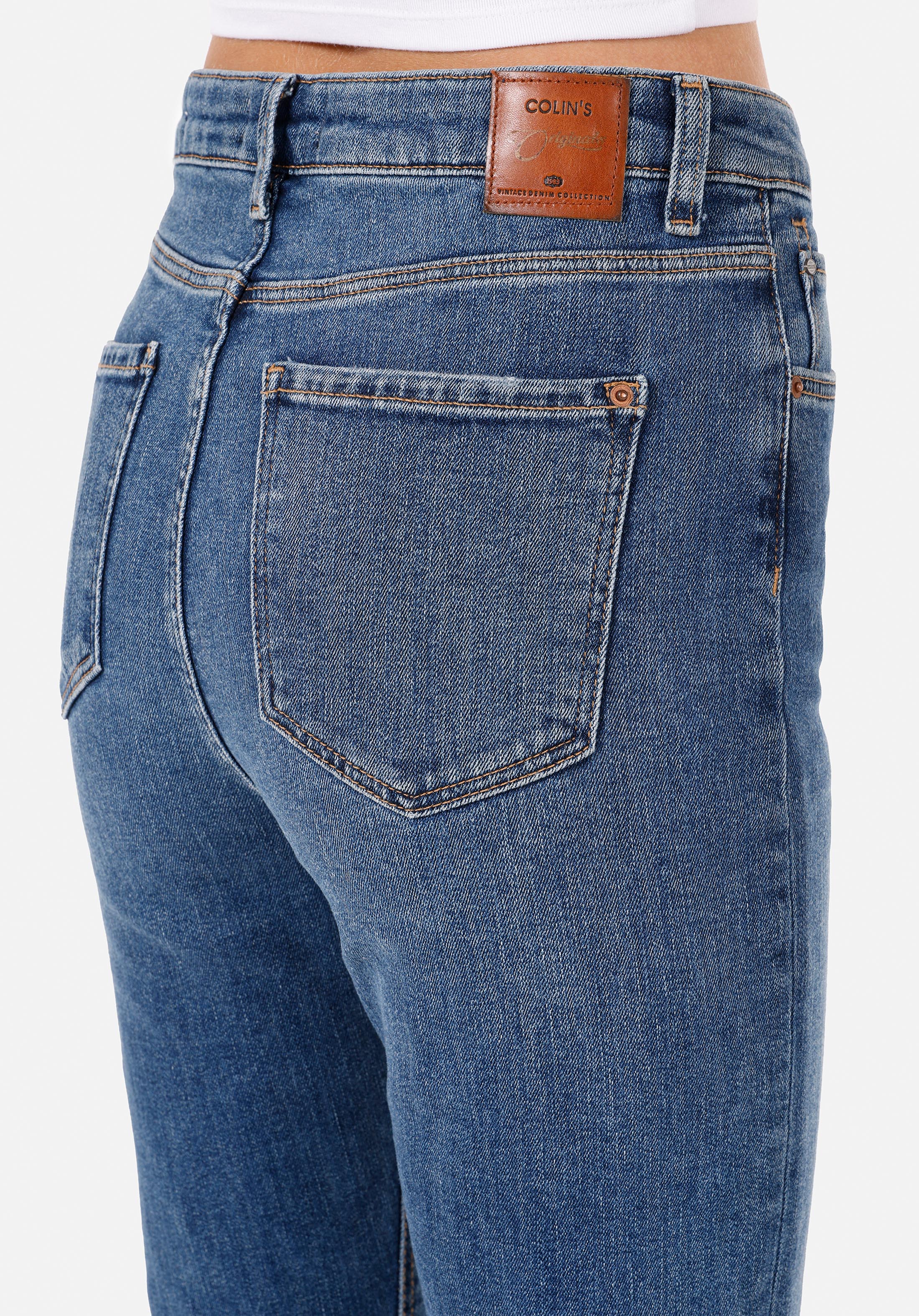 Regular Fit   Kadın İndigo Jean Pantolon
